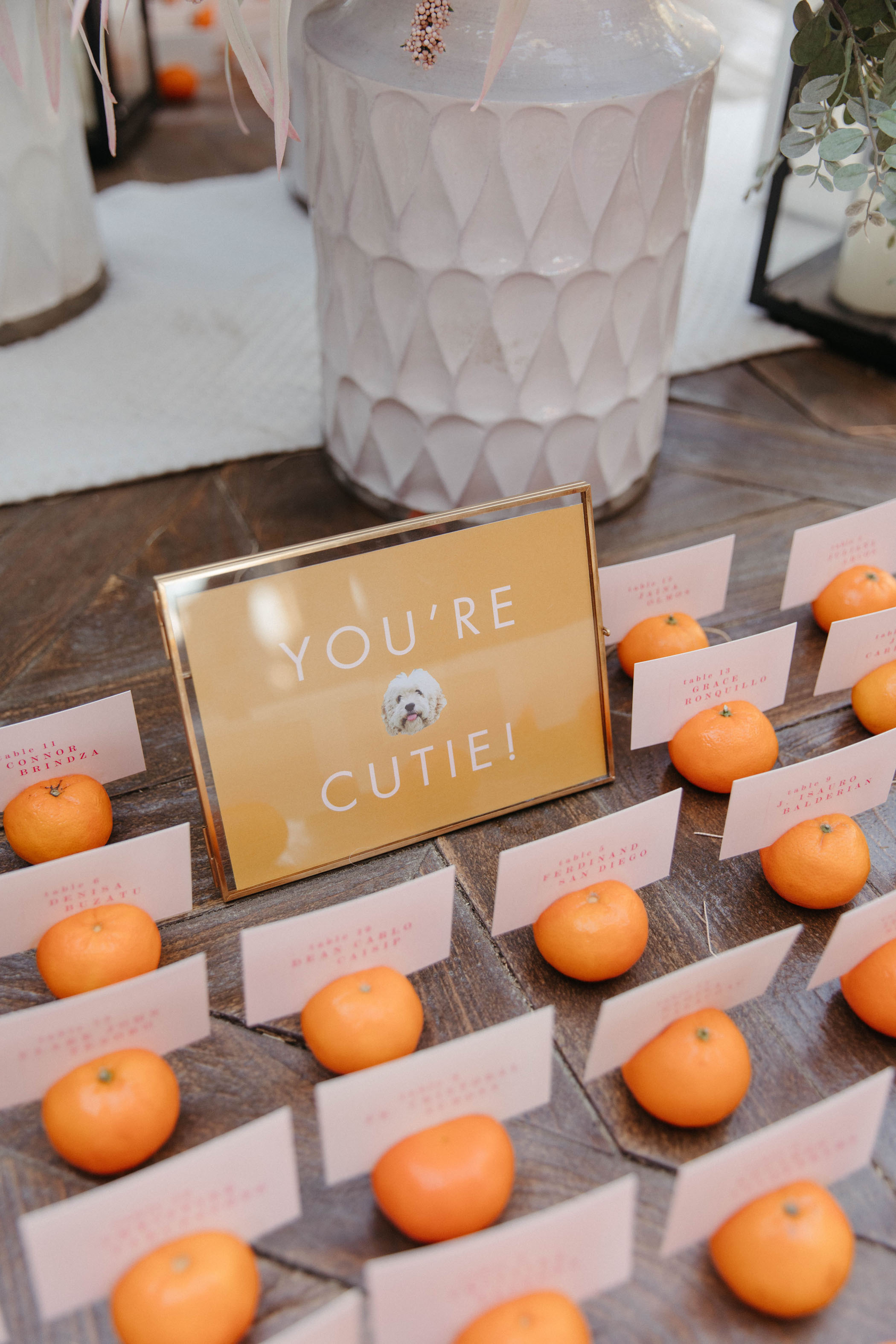cutie seating cards