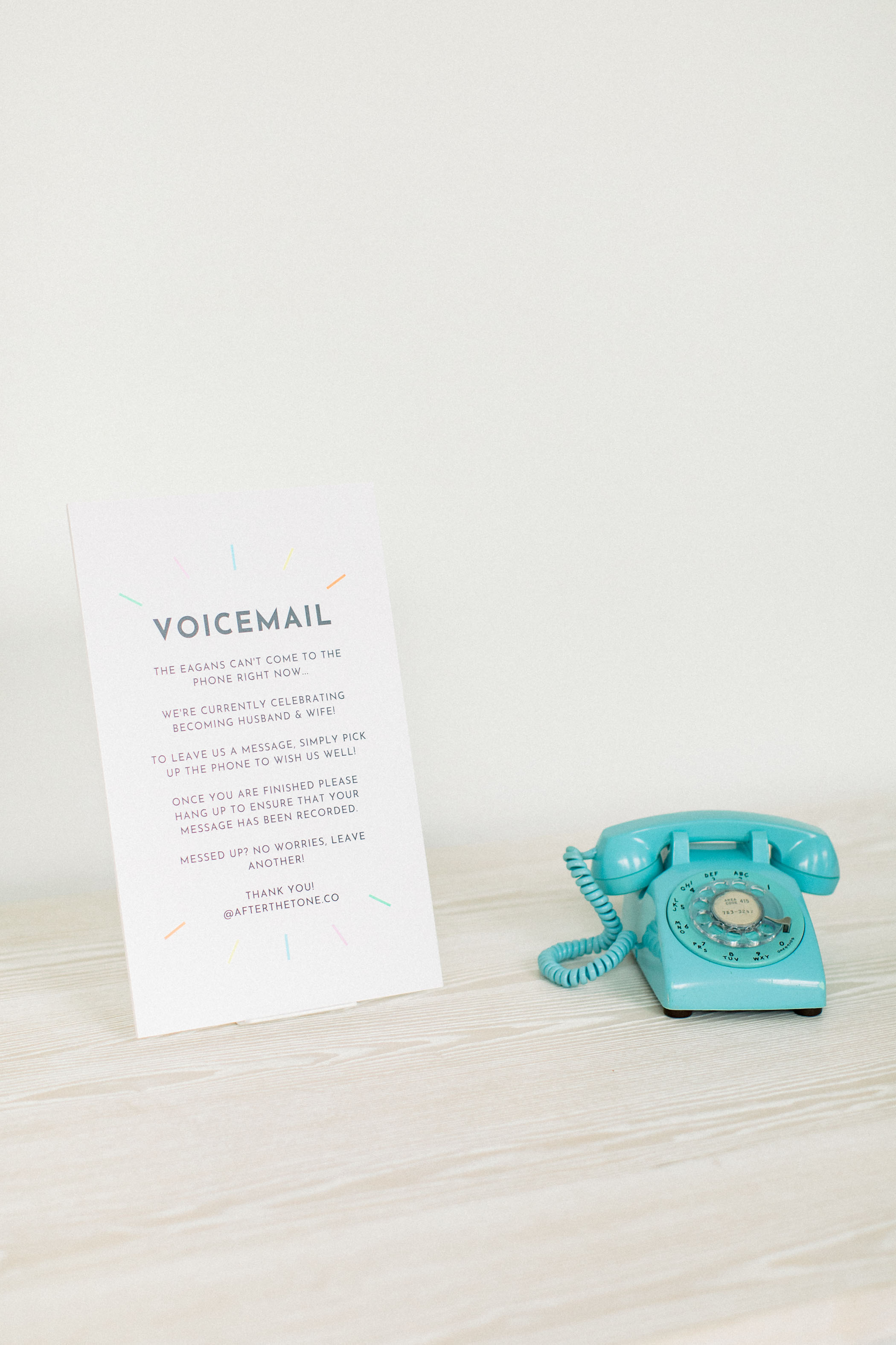voicemail wedding guest book