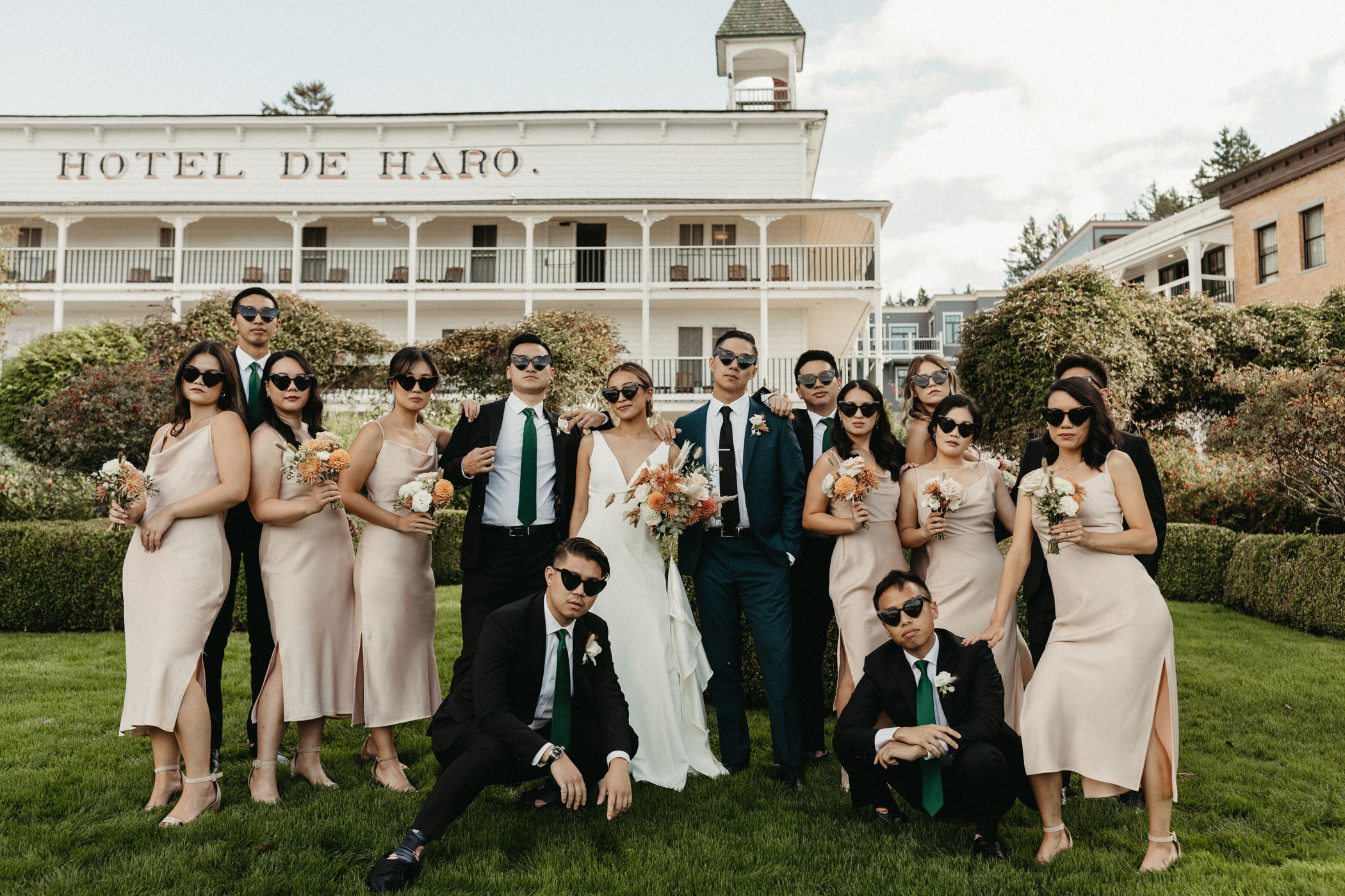 Terracotta Dreams Pacific Northwest Wedding Party