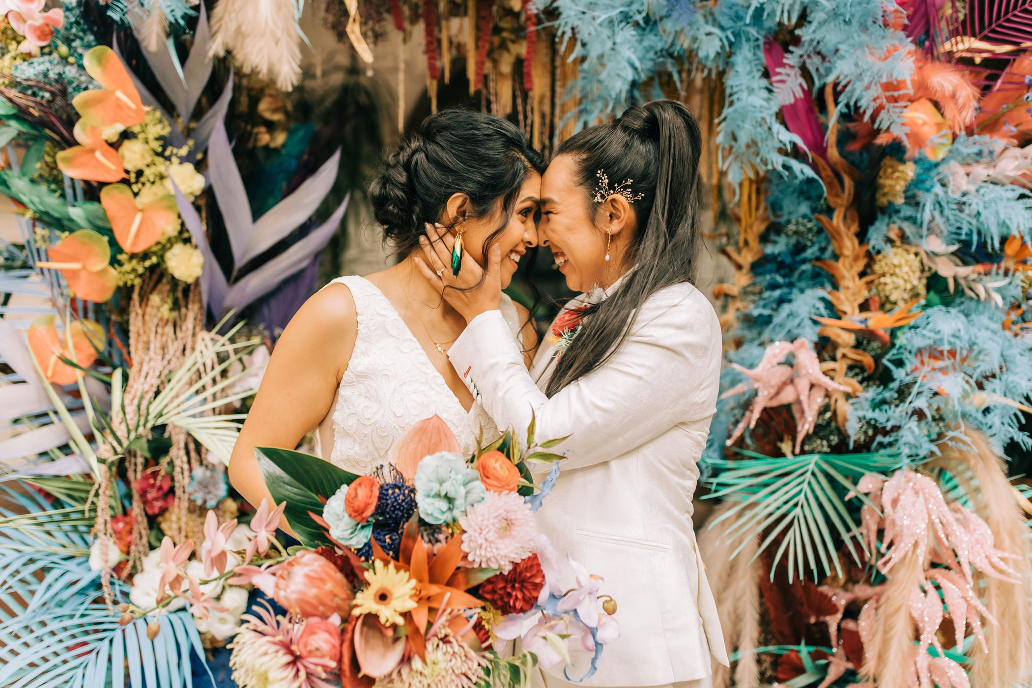 Colorful Cultural LGBTQ+ Long Beach Wedding