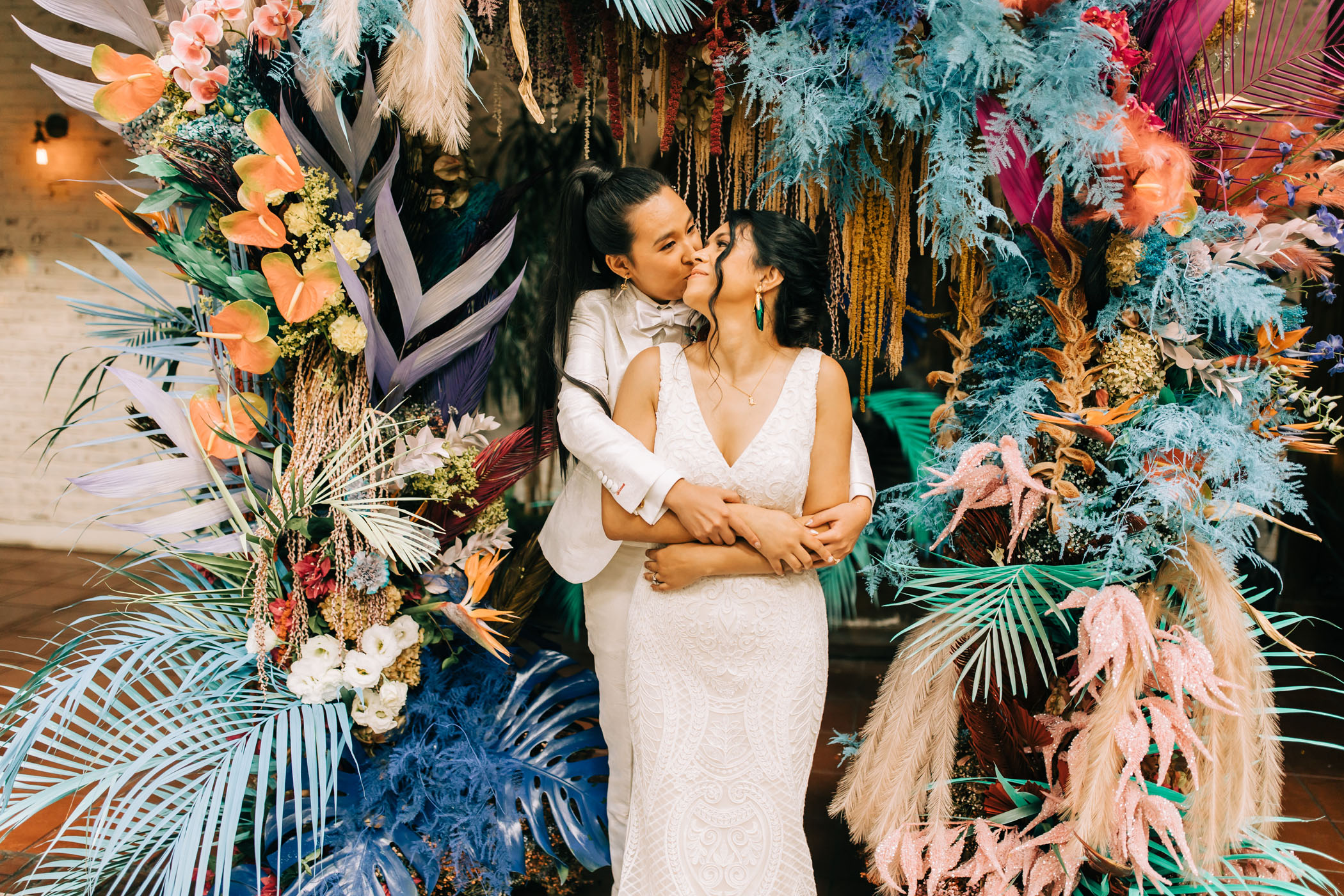 Colorful Cultural LGBTQ+ Long Beach Wedding