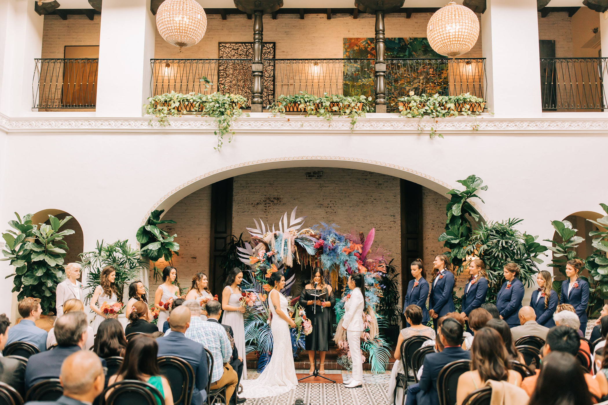Colorful Cultural LGBTQ+ Long Beach Wedding Ceremony