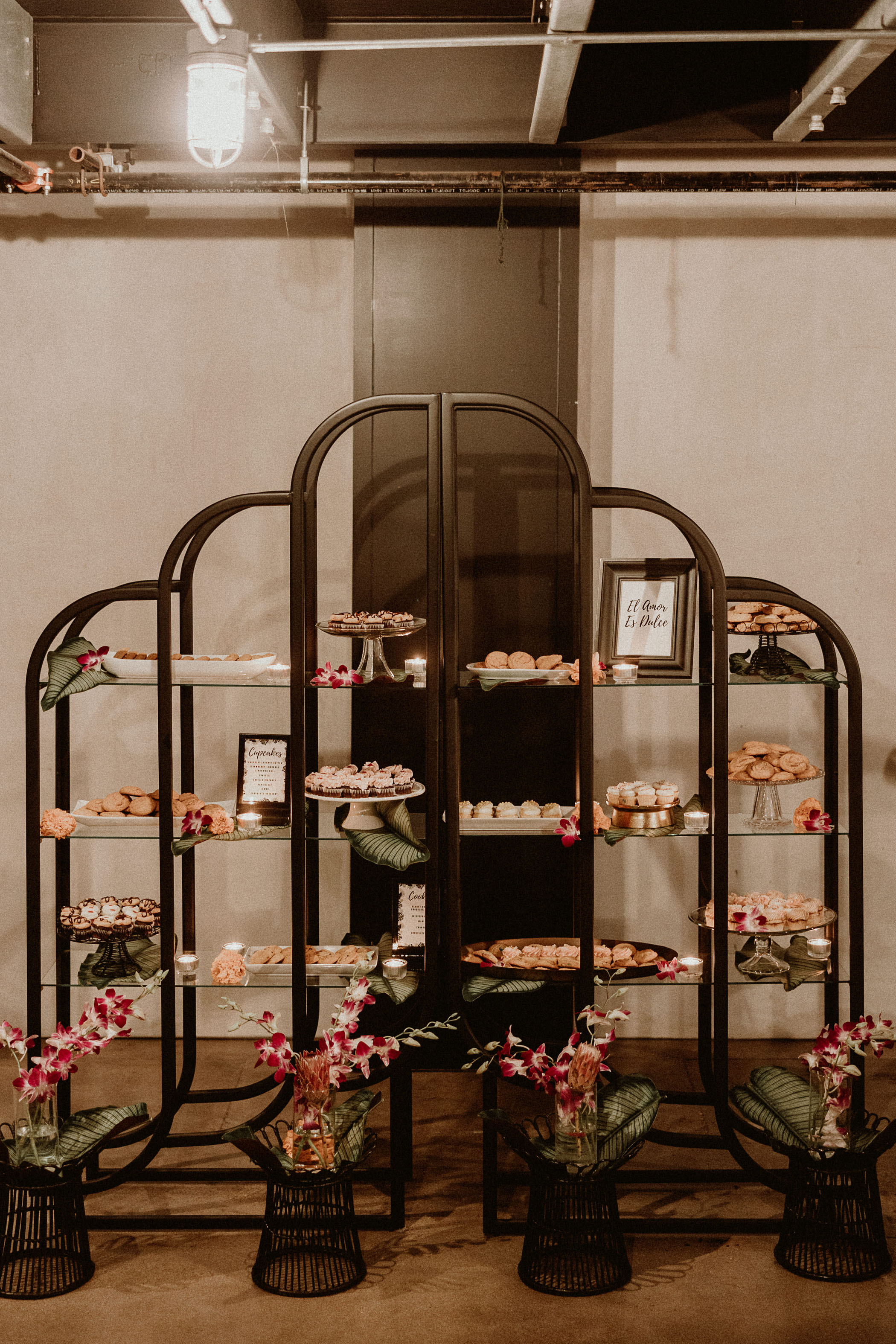 Tropical Mexican Cuban Inspired Southern California Wedding Desserts Display