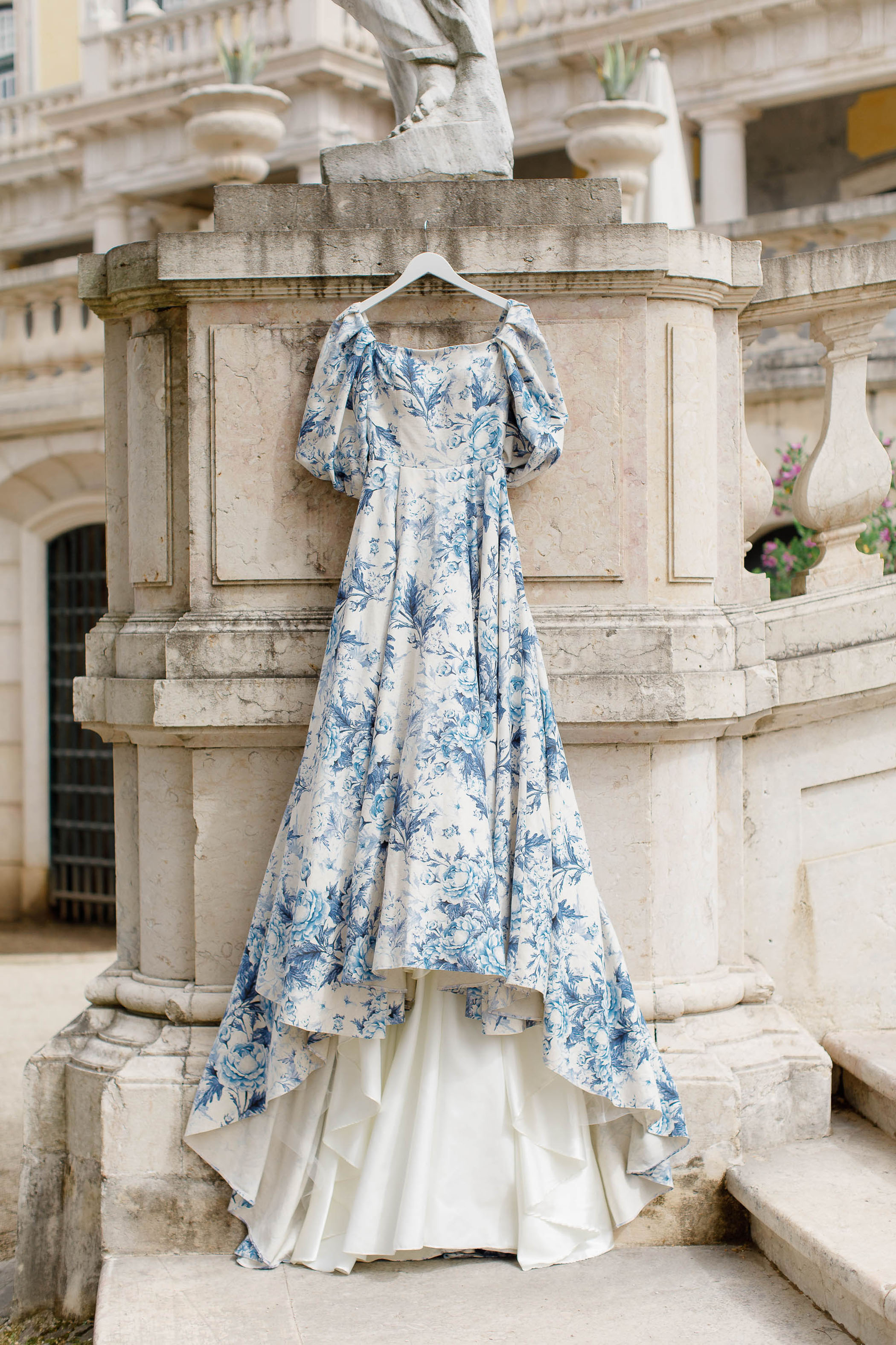 Luxury Palace Elopement Portugal Dress