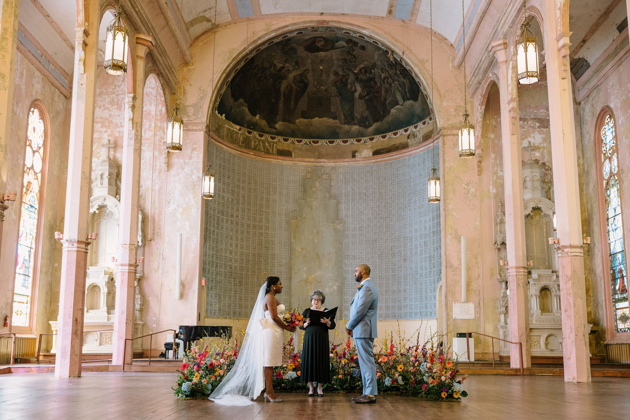 Vibrant Elopement New Orleans Peter and Paul Hotel 