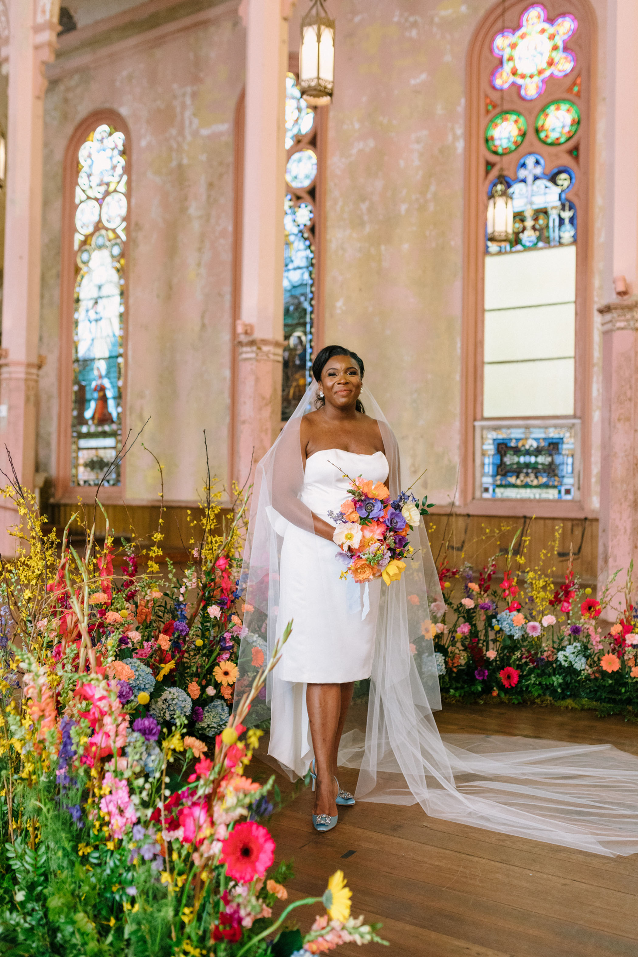 Vibrant Elopement New Orleans Peter and Paul Hotel Bridals
