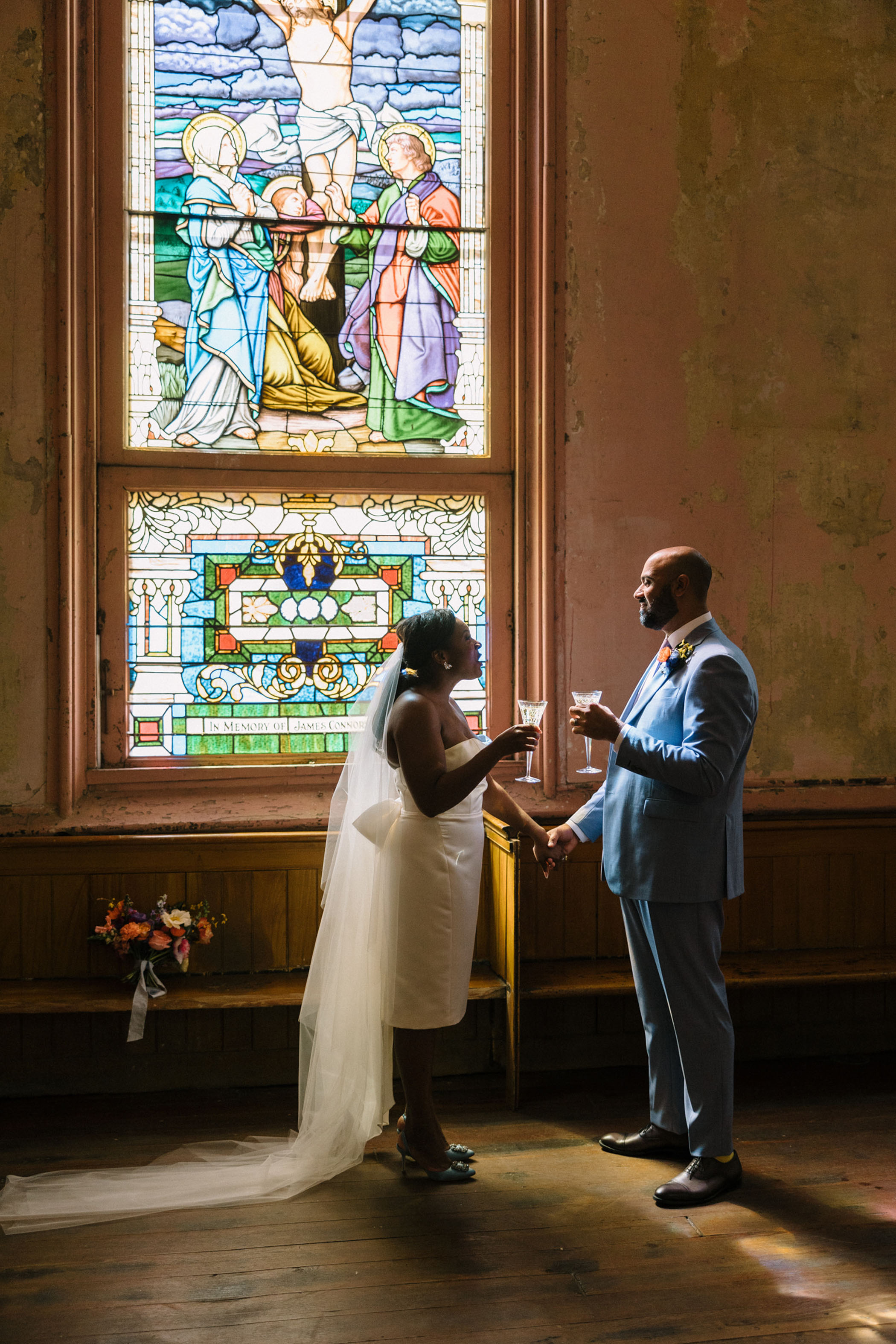 Vibrant Elopement New Orleans Peter and Paul Hotel 