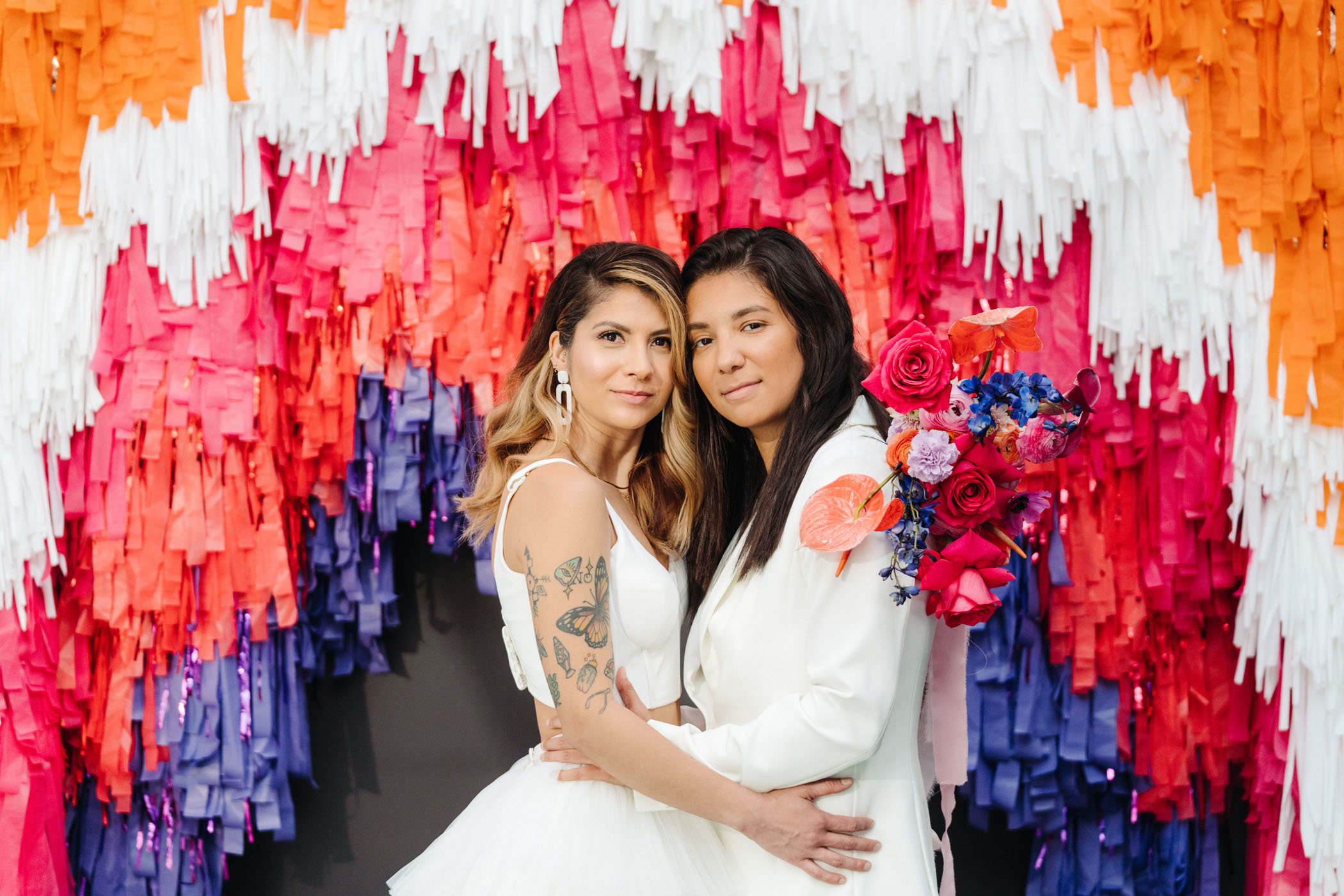 Colorful Industrial Style LGBTQ+ Styled Shoot Downtown Austin