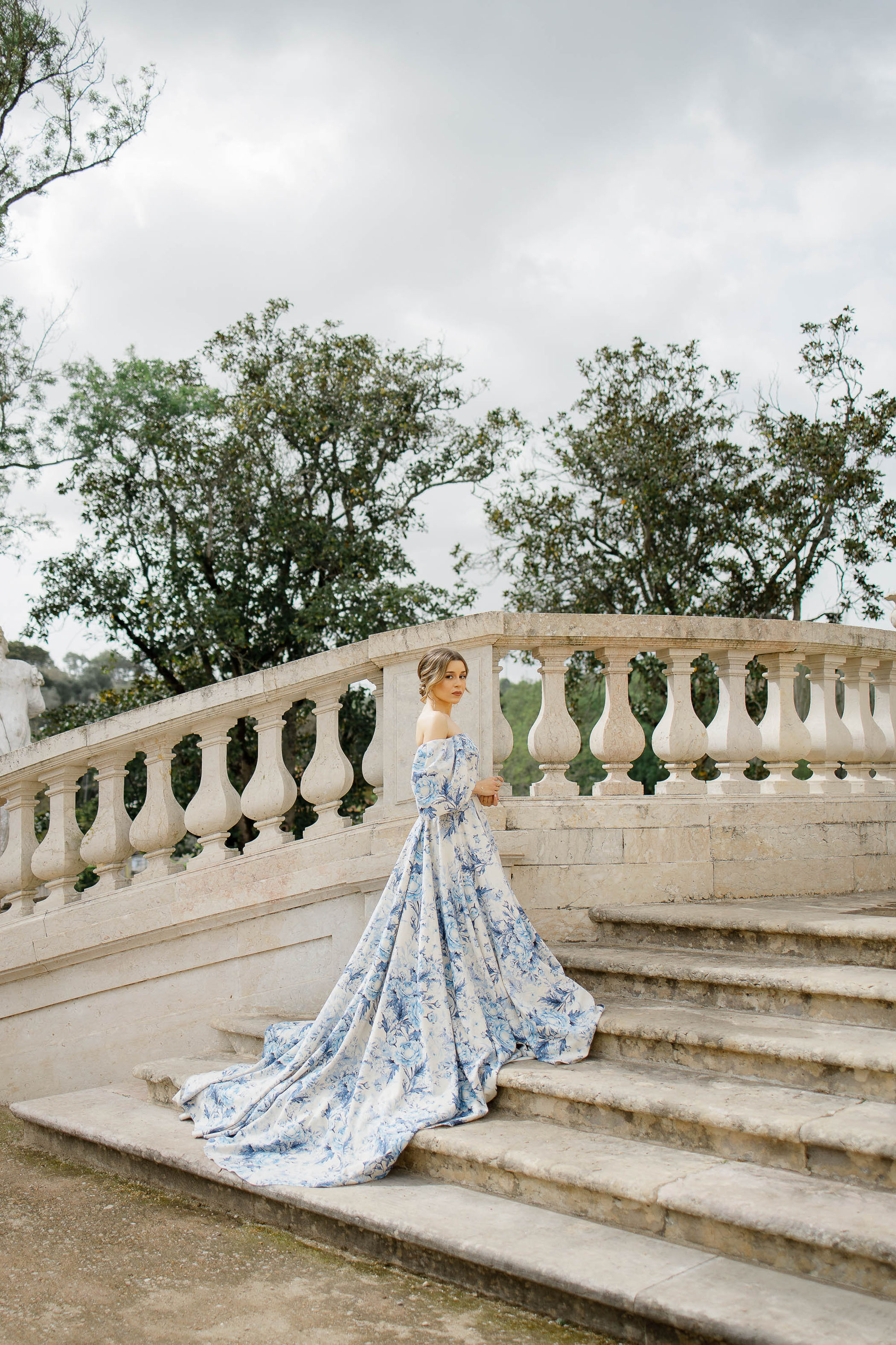 Luxury Palace Elopement Portugal Bride