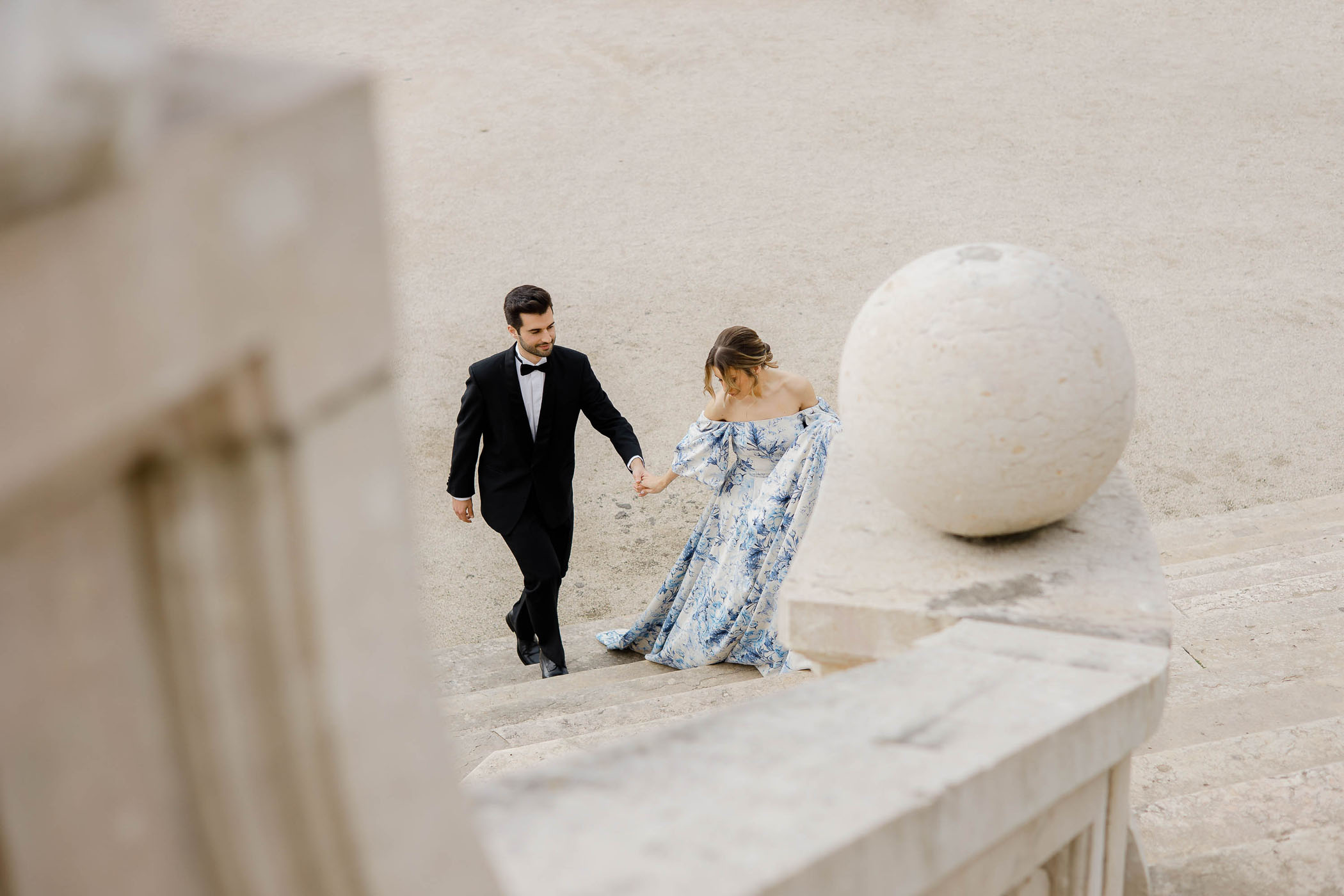 Luxury Palace Elopement Portugal First Look