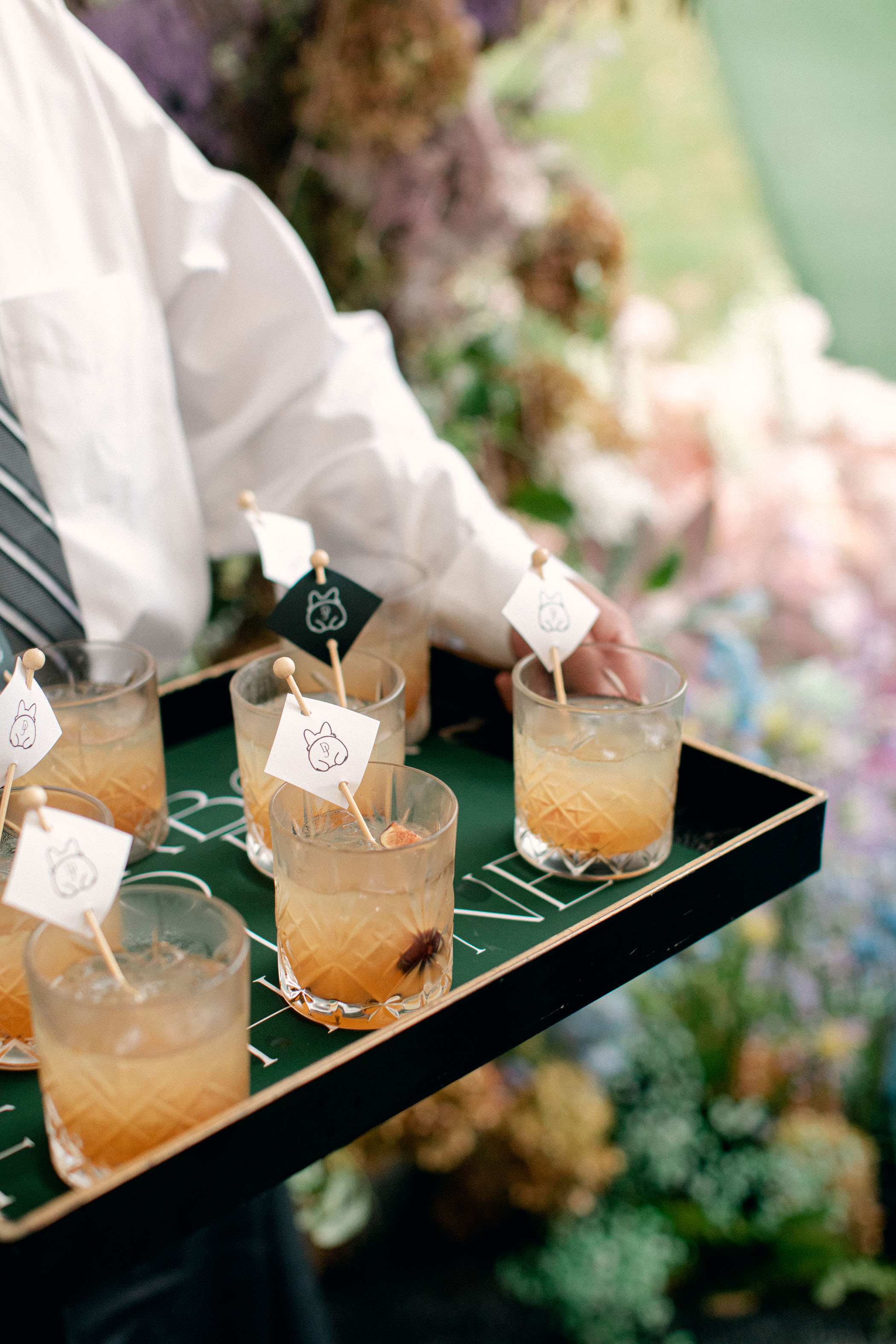 Corgi inspired wedding cocktails