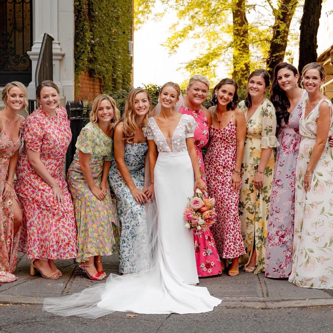 45 Best Floral Bridesmaid Dresses for a ...