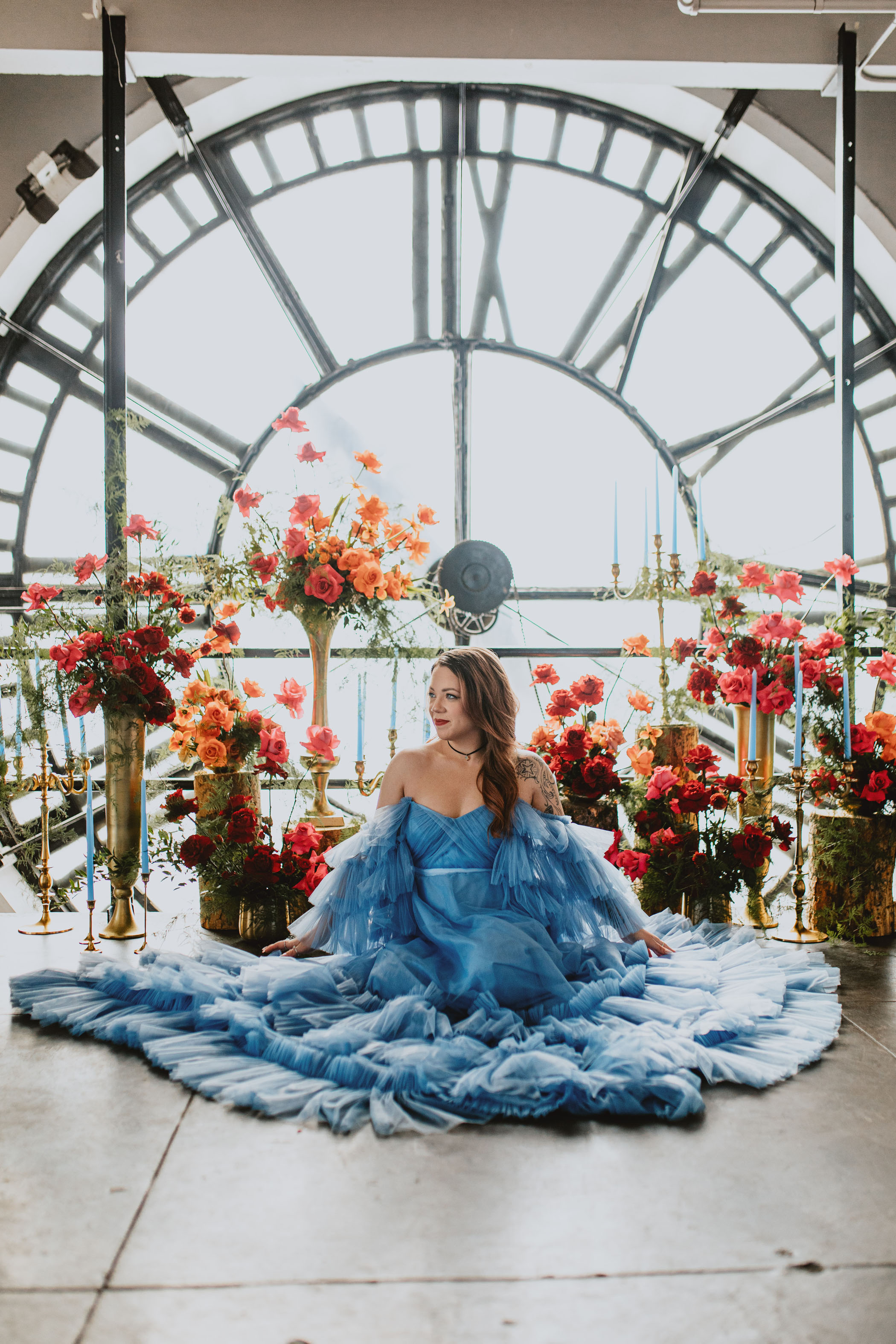 Whimsical Wonderland Styled Shoot Denver Colorado Bridals Blue Dress