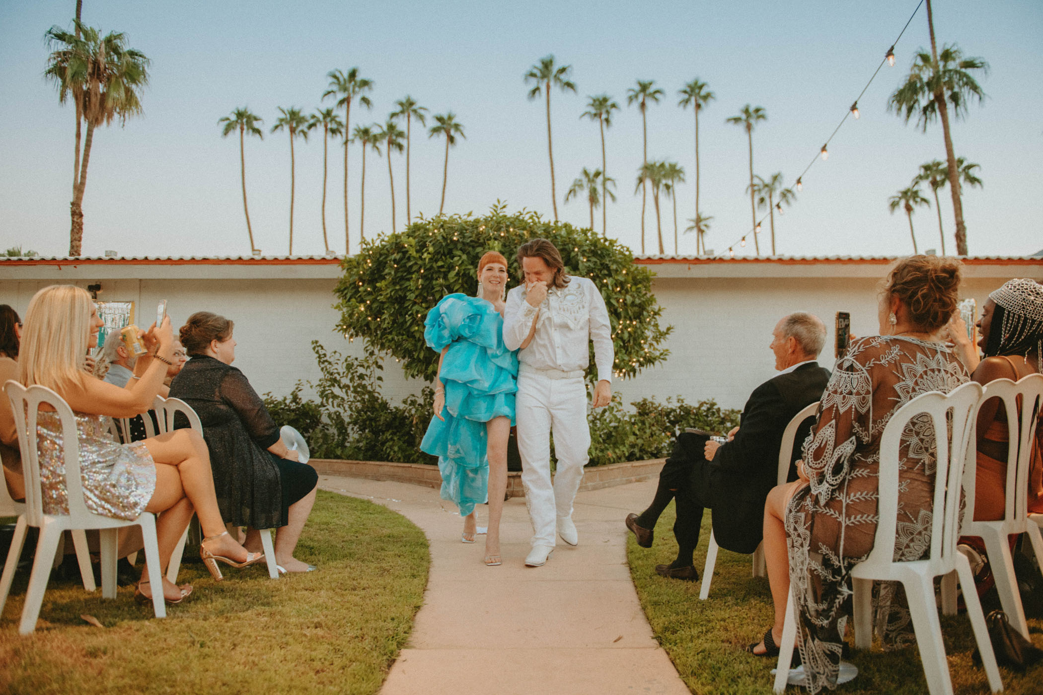 Desert Disco Palm Springs Avant Garde Wedding