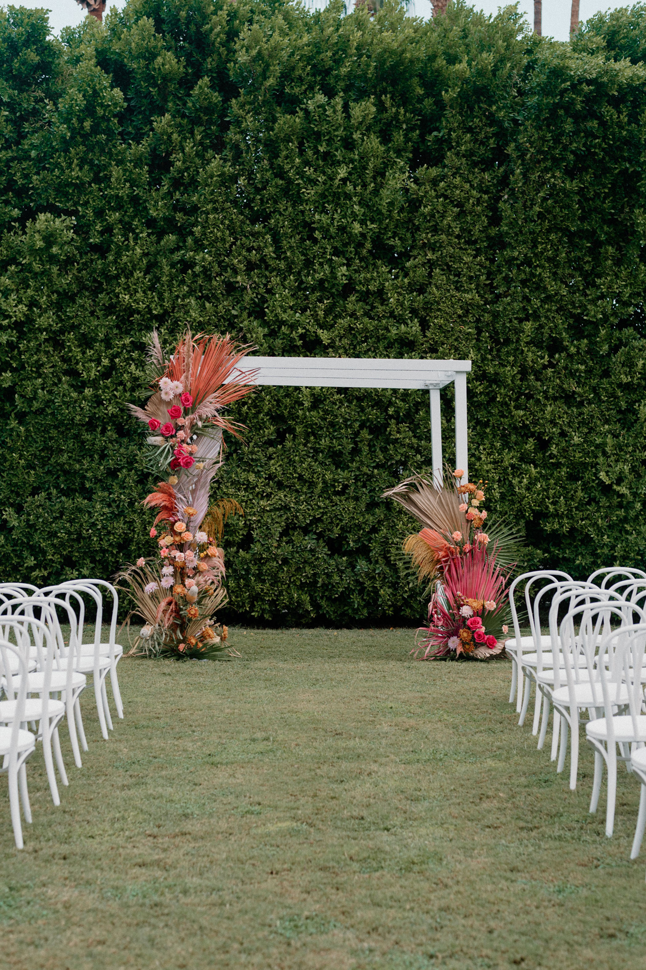 Colorful and Vibrant Palm Springs Wedding Ceremony