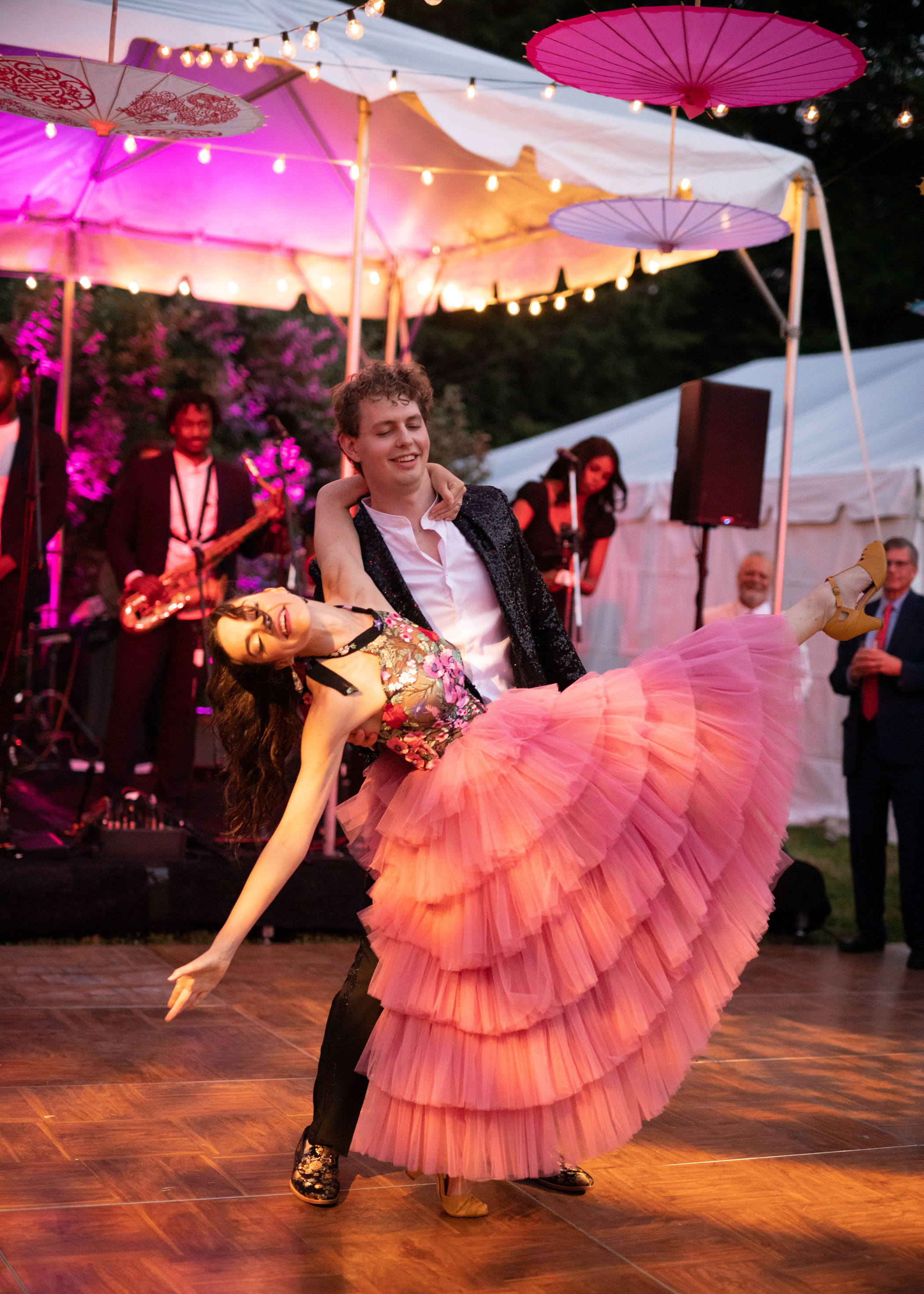 Burning Man Inspired Backyard Wedding Reception Dance