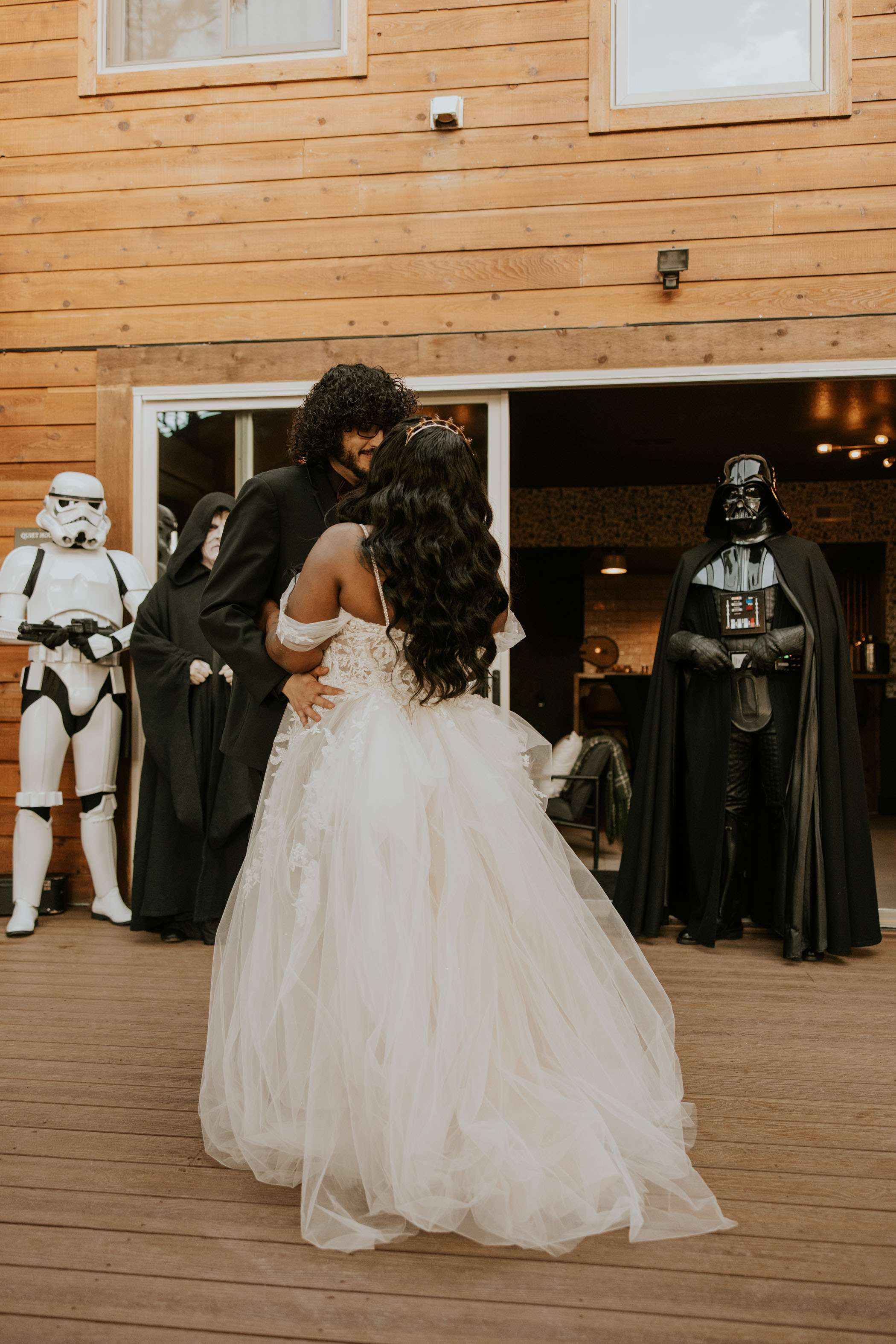 Romantic Star Wars Wedding in Evergreen Colorado