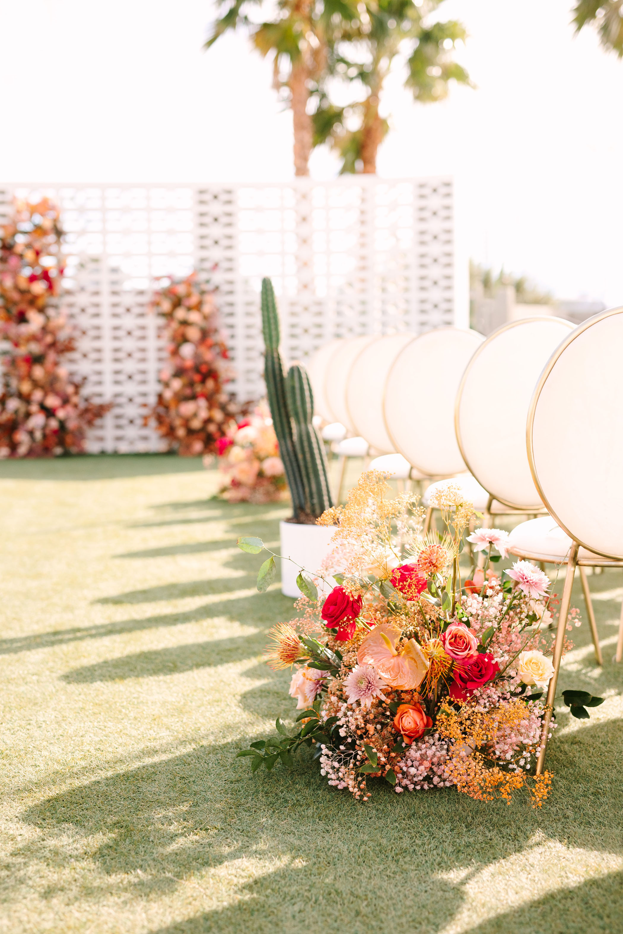 Colorful Floral-Filled Wedding at the Lautner Compound Palm Springs