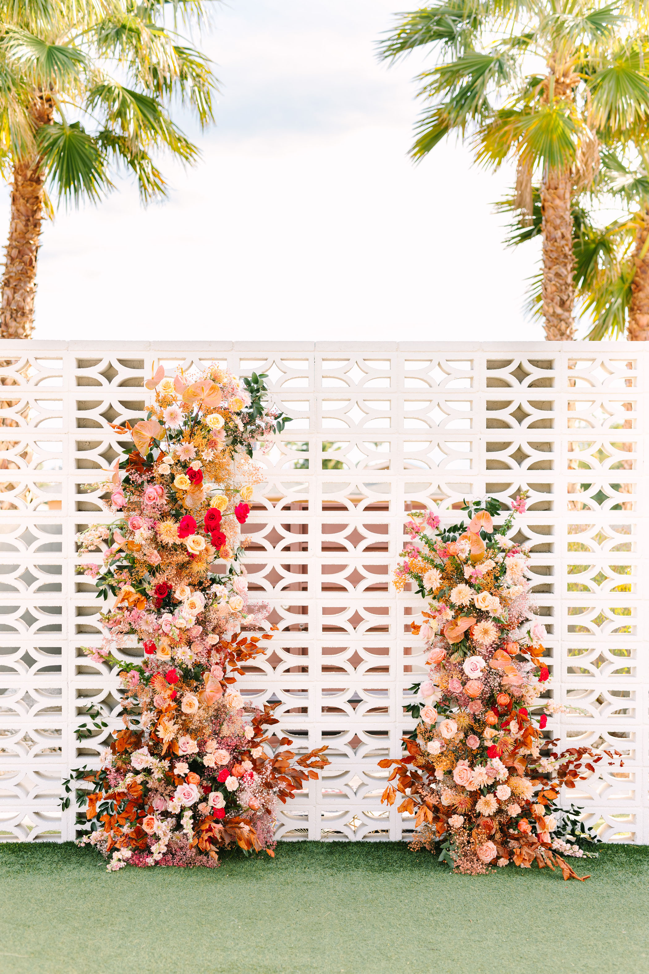Colorful Floral-Filled Wedding at the Lautner Compound Palm Springs