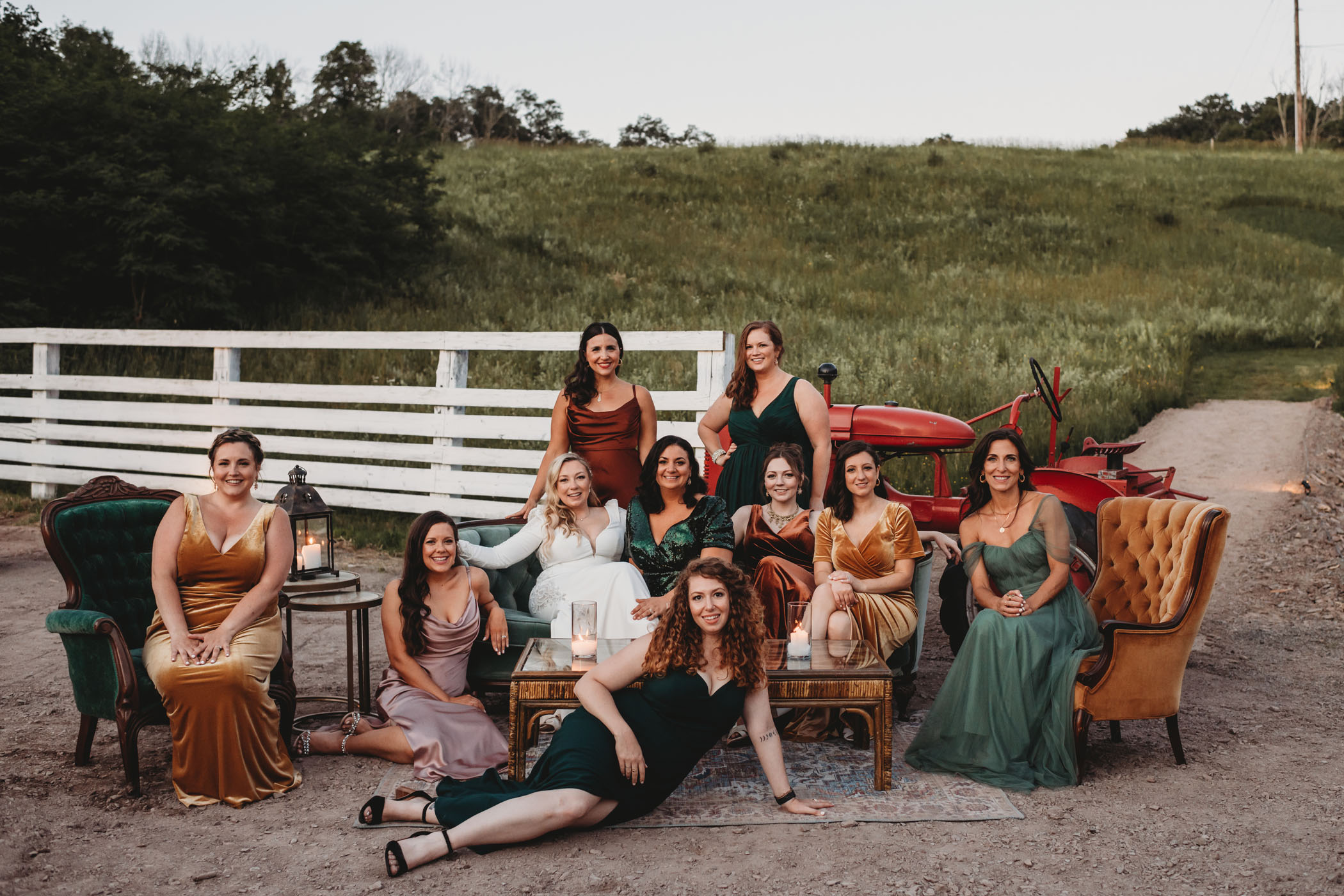 Eclectic 70s Inspired Get Down on a Farm Wedding