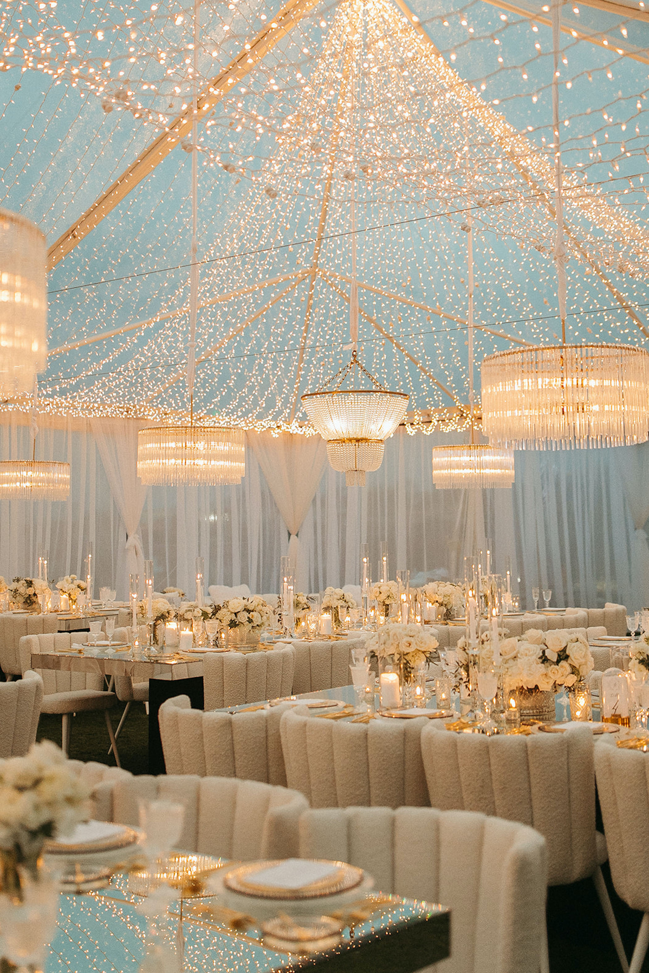 Modern Day Fairytale Wedding With Thousands of Sparkling Lights