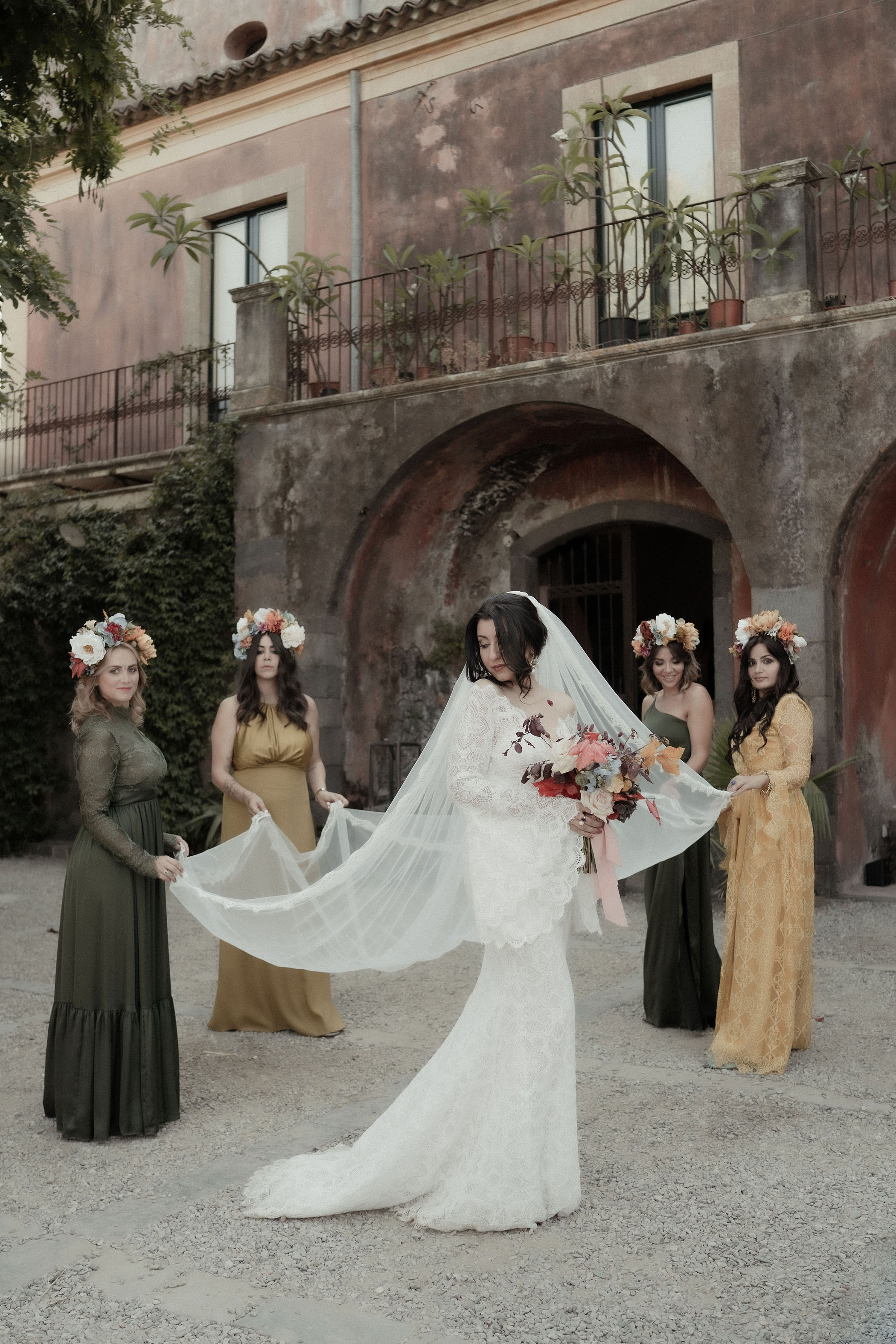 Bohemian Vintage Wedding in Sicily Italy