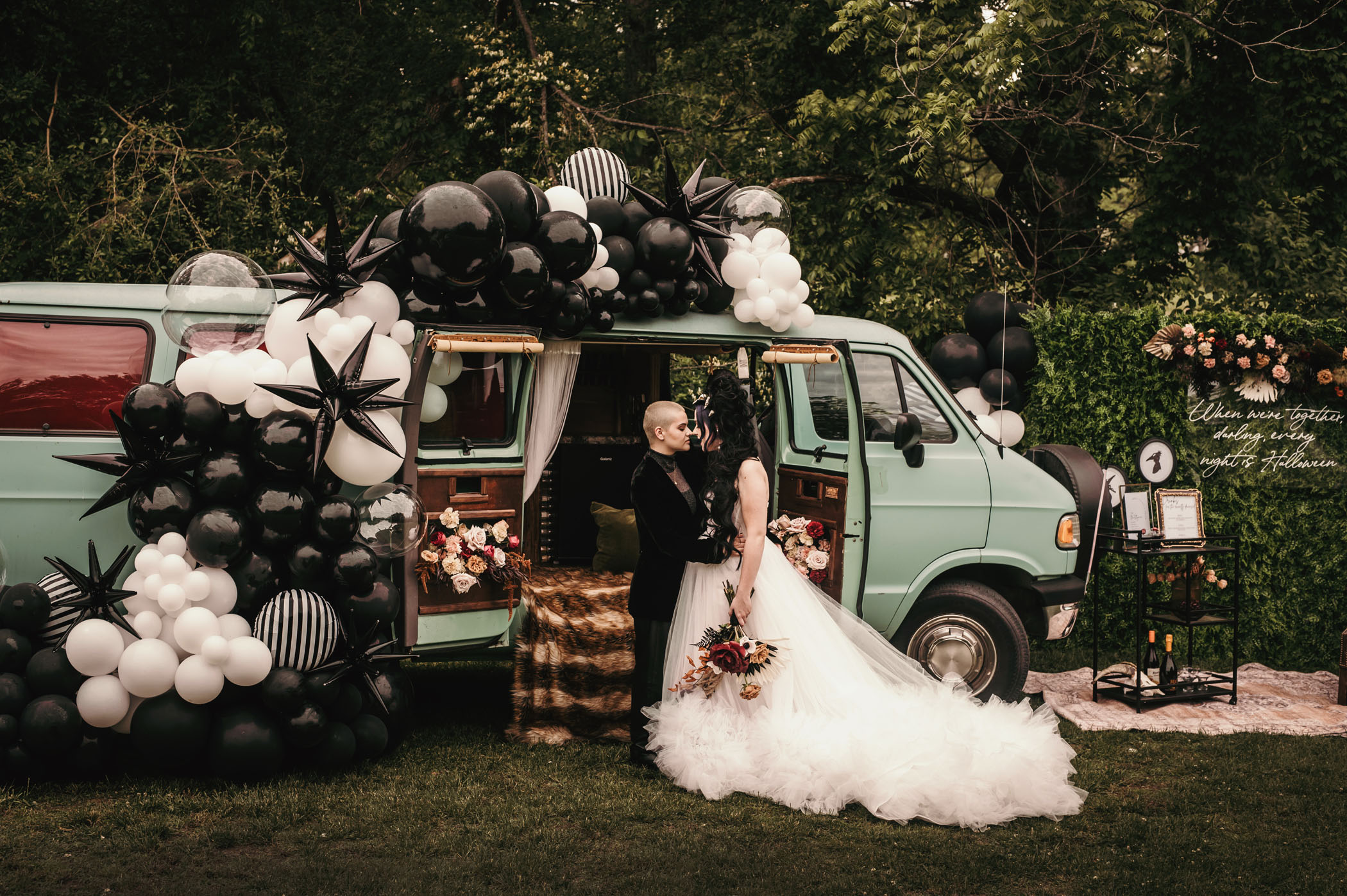 Moody Beetlejuice Inspired Wedding