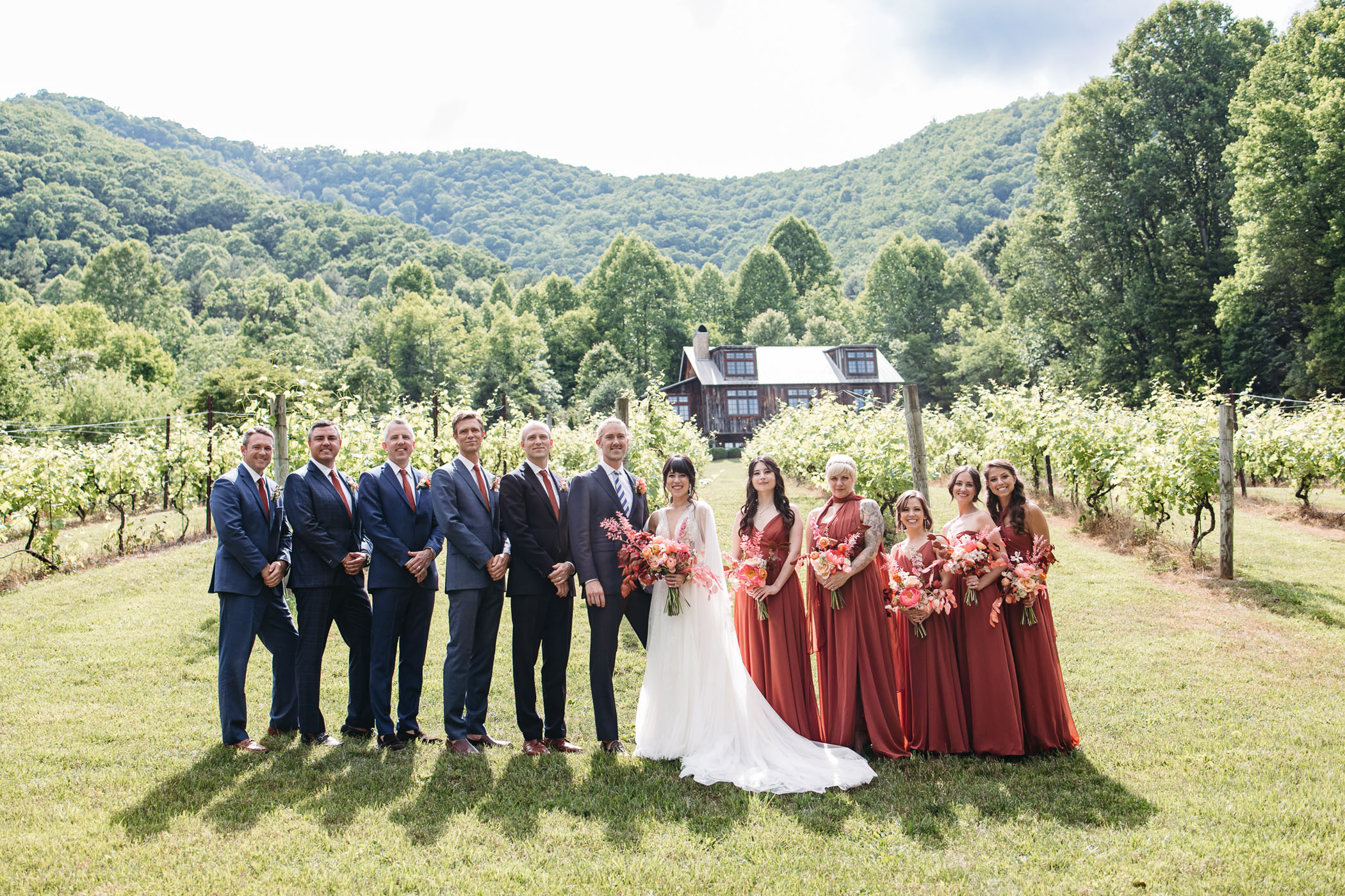 Whimsical Vineyard Wedding in North Carolina