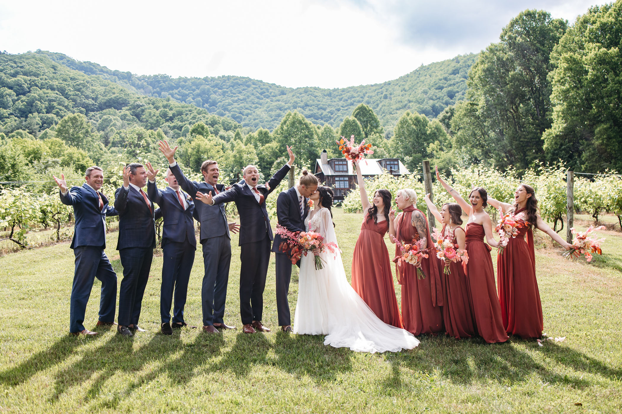 Whimsical Vineyard Wedding in North Carolina