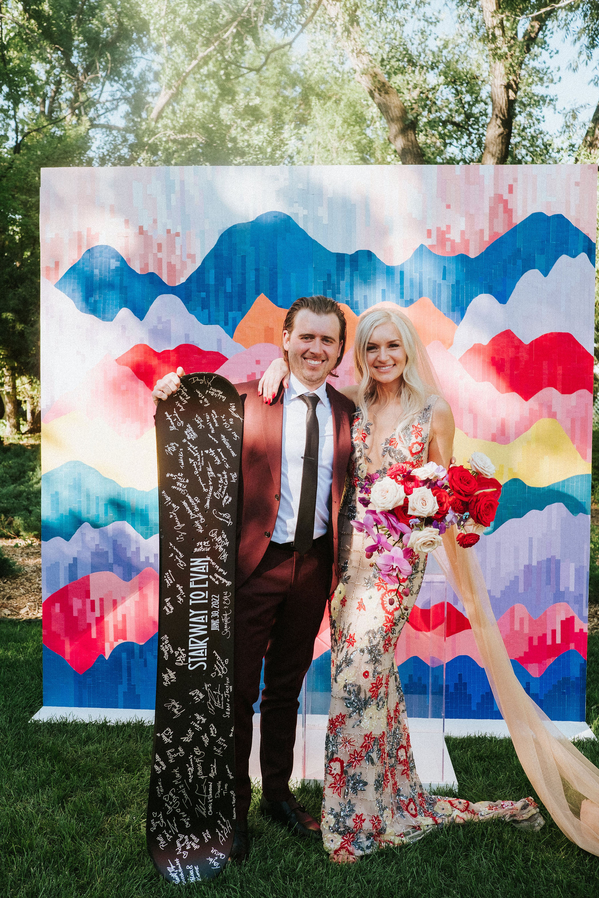 Canada's Colorful Rock 'n' Roll Backyard Anti-Wedding