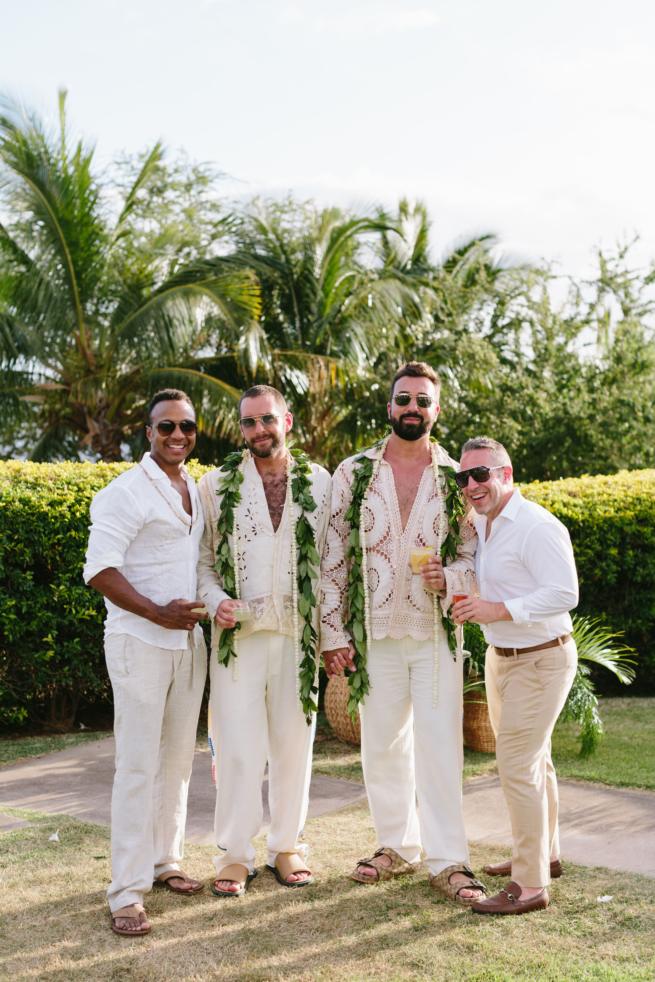 Mid Century Tropical Backyard Wedding on Maui