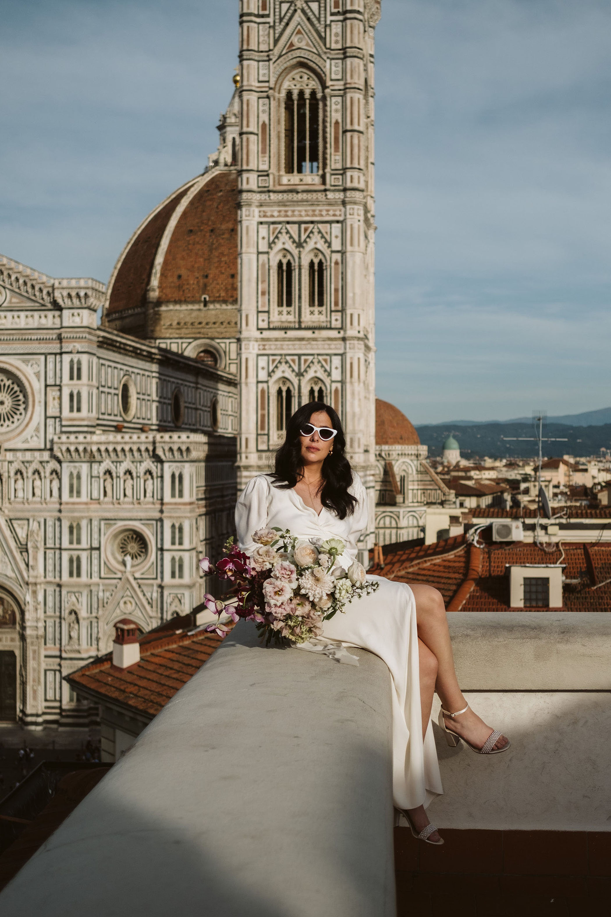 Modern and chic elopement in Florence Italy