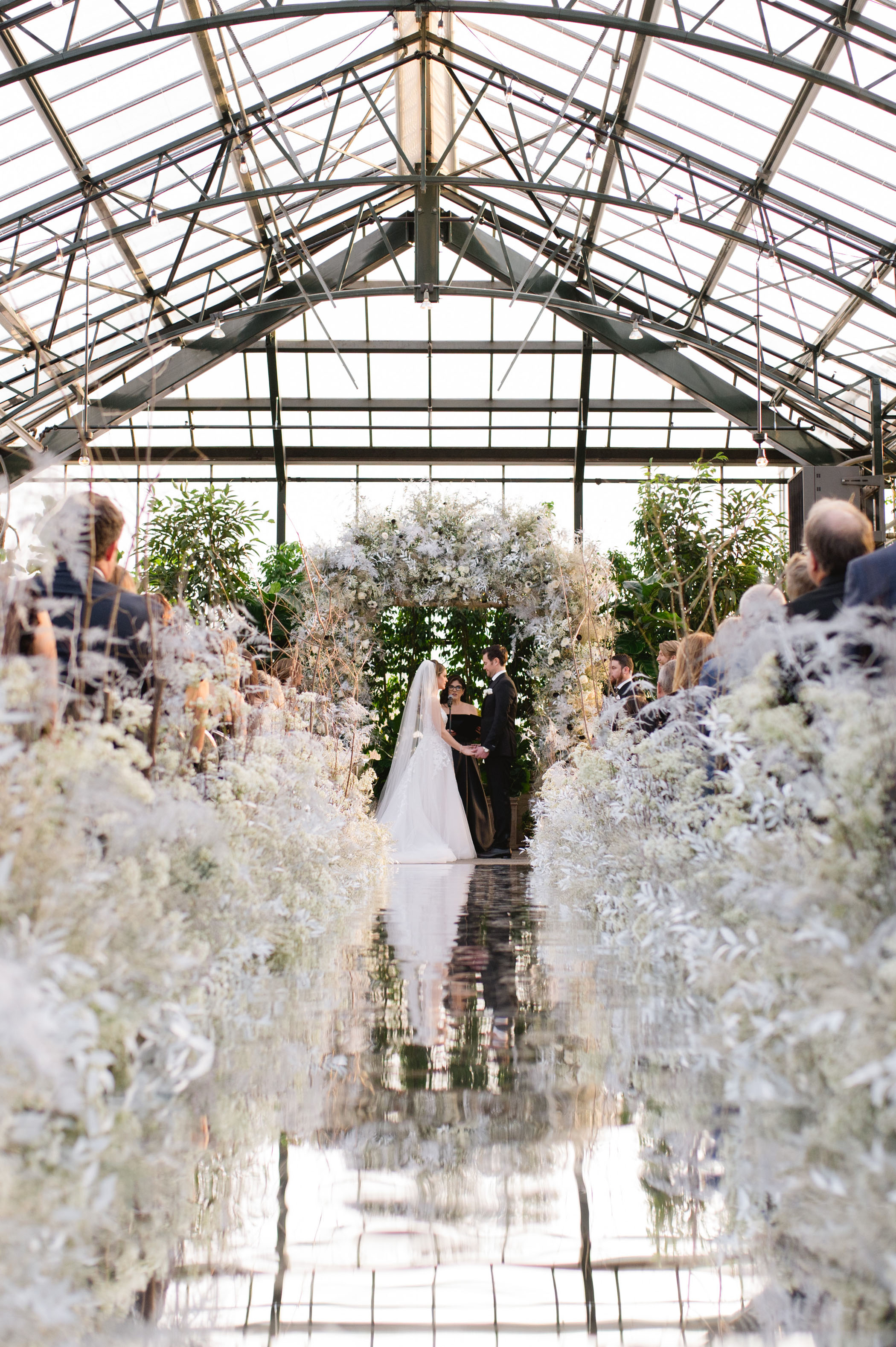 Magical Monochrome Greenhouse Wedding