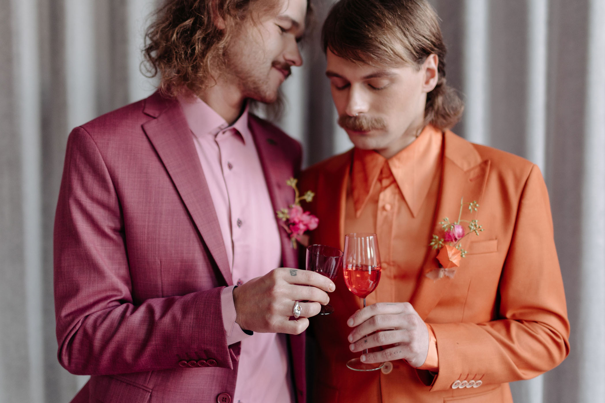 Finding Love in a Quirky World: A Political and Emotional Styled Shoot with Wes Anderson Vibes