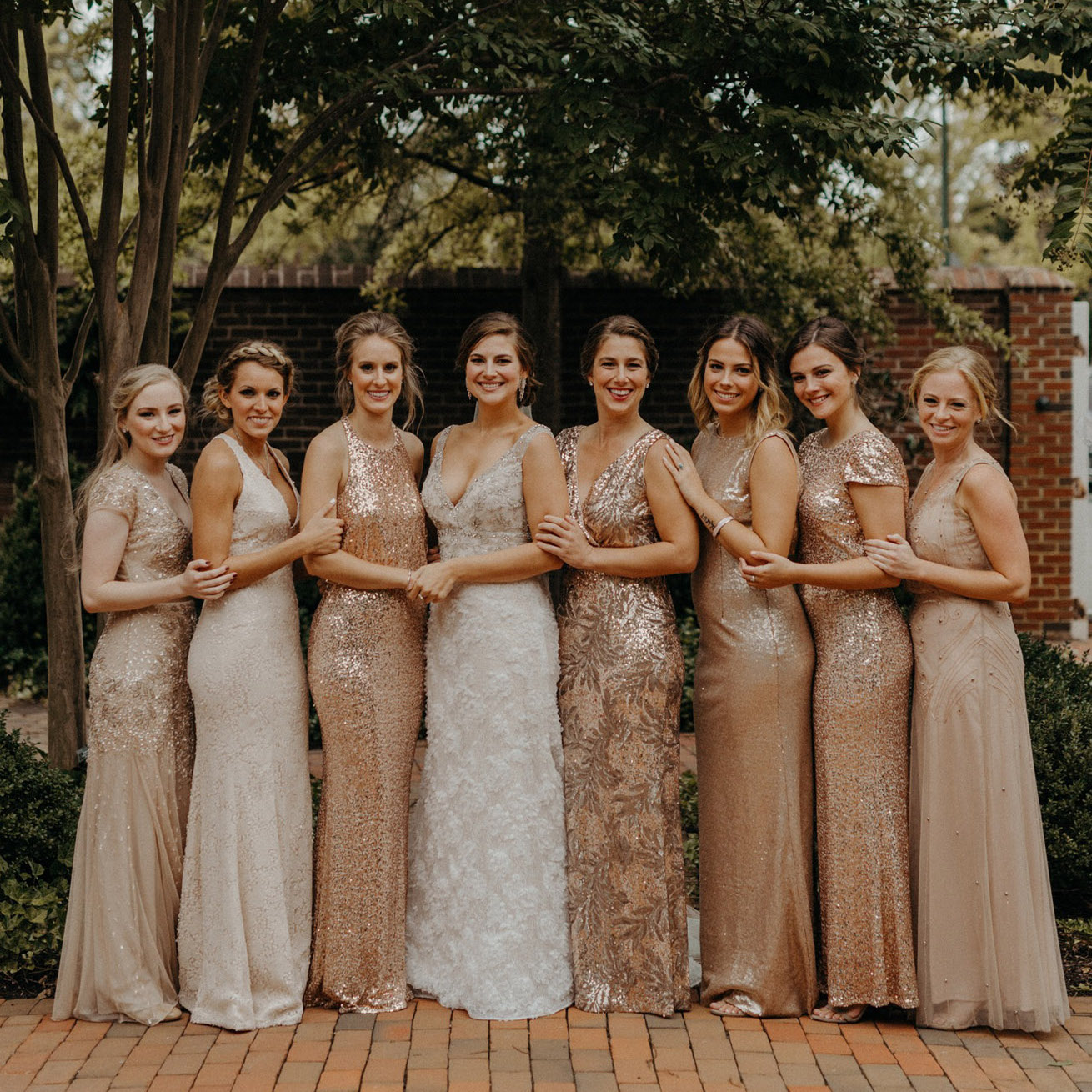 Classic Glam Wedding | Bridesmaids dress inspiration, Sequin bridesmaid  dresses, Golden bridesmaid dresses