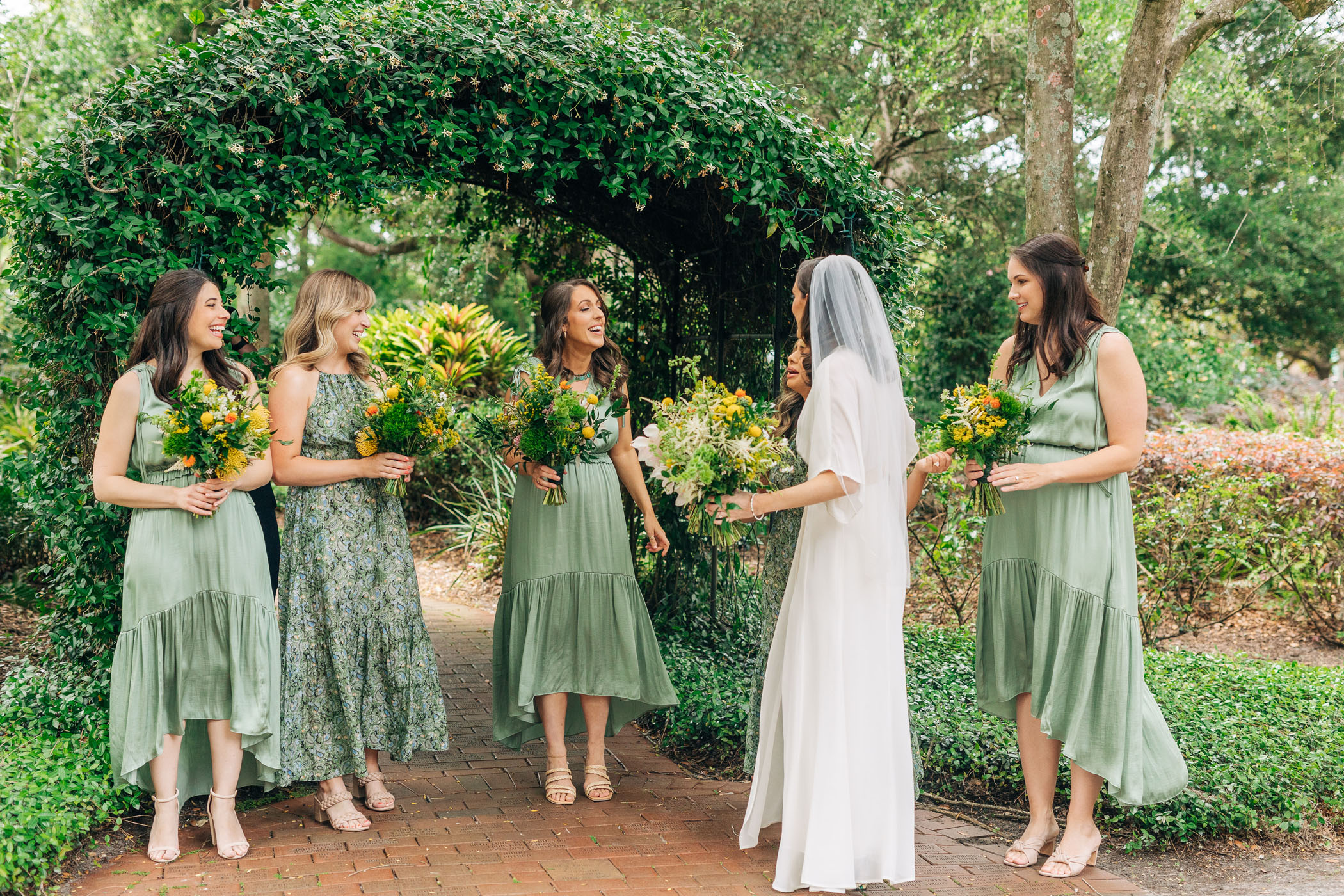 Green Wedding Shoes for a Bespoke Garden Bride