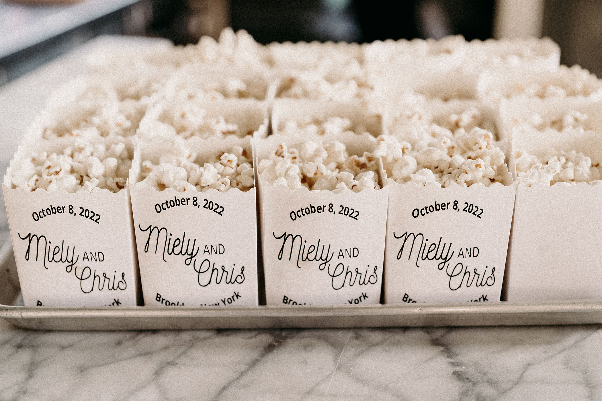 Unique and Playful Wedding in a Brooklyn, New York Movie Theatre