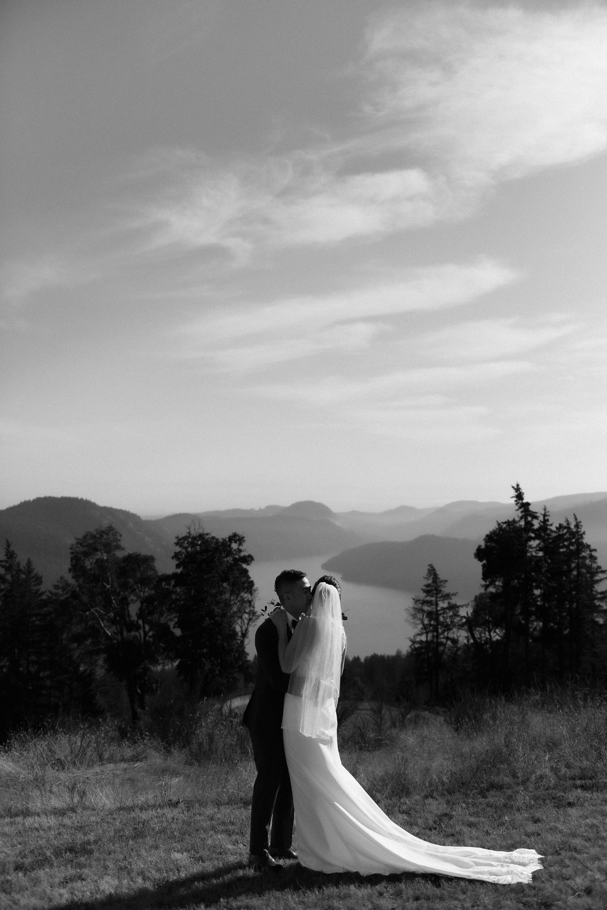 Jewel Tone intimate wedding at a mountain top villa