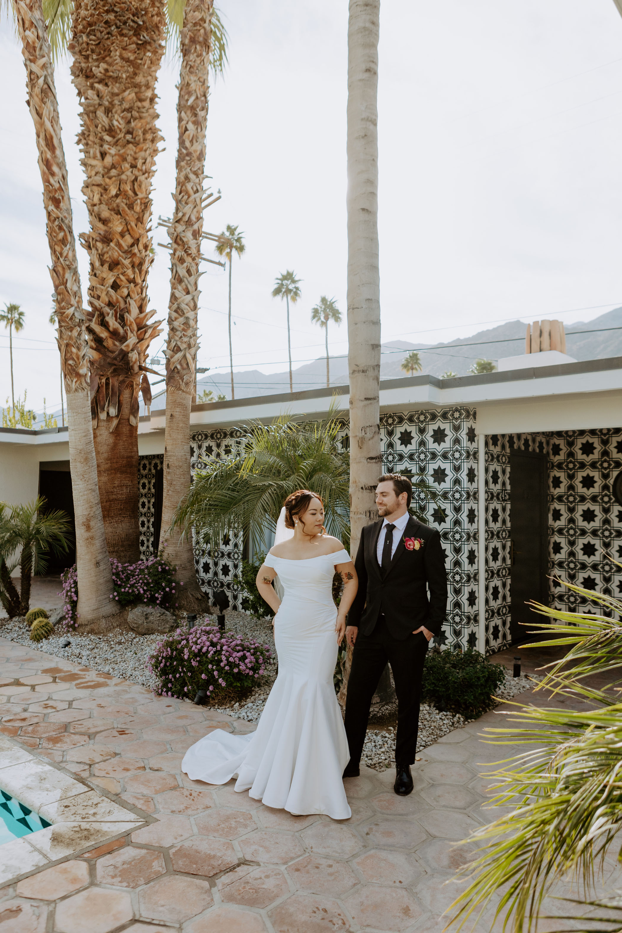 This Palm Springs Wedding Embraced Nostalgic Old Hollywood Glam