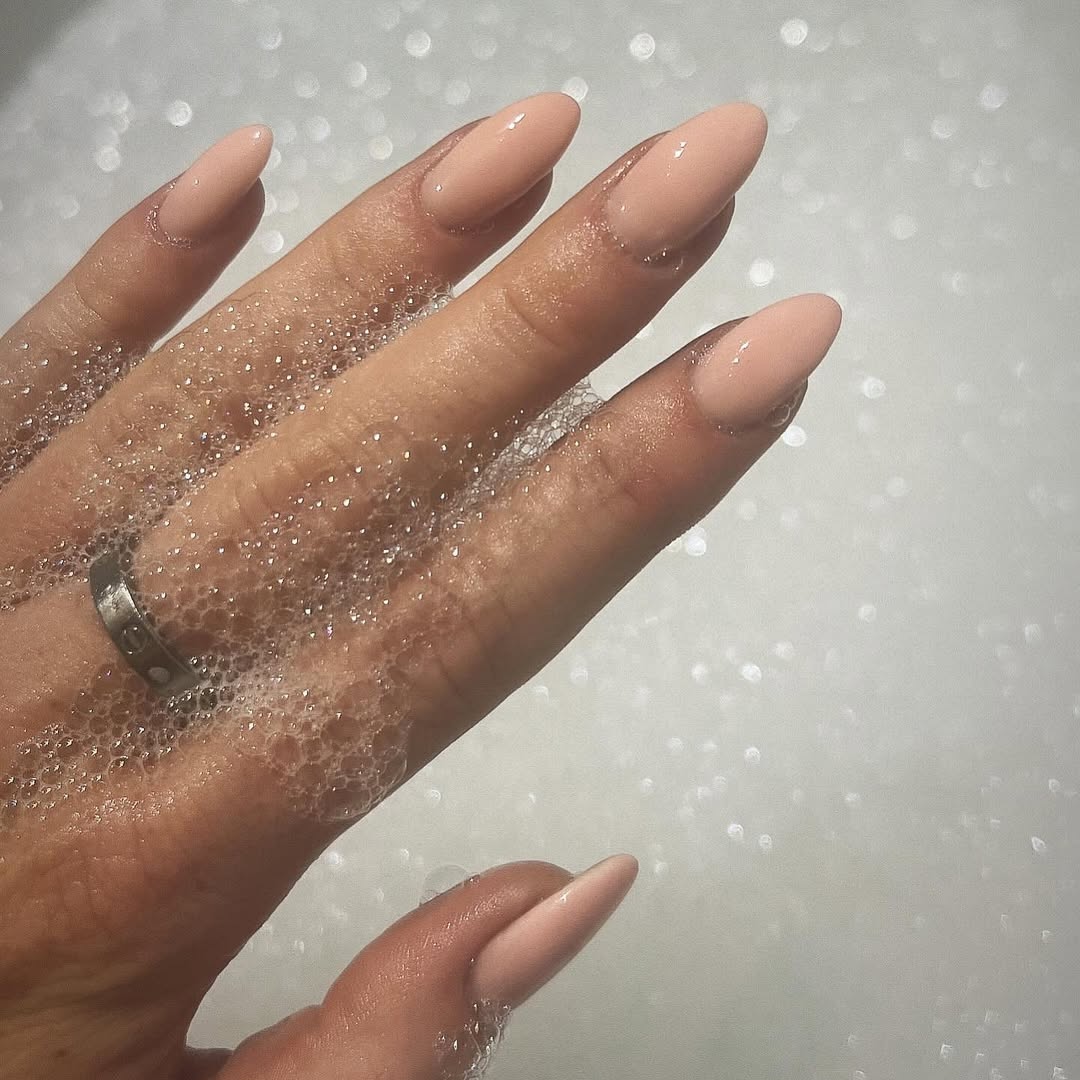Glossy Translucent Nails