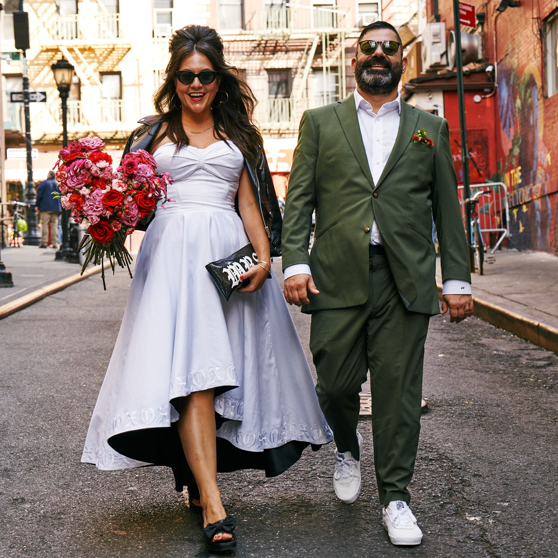 retro nyc wedding