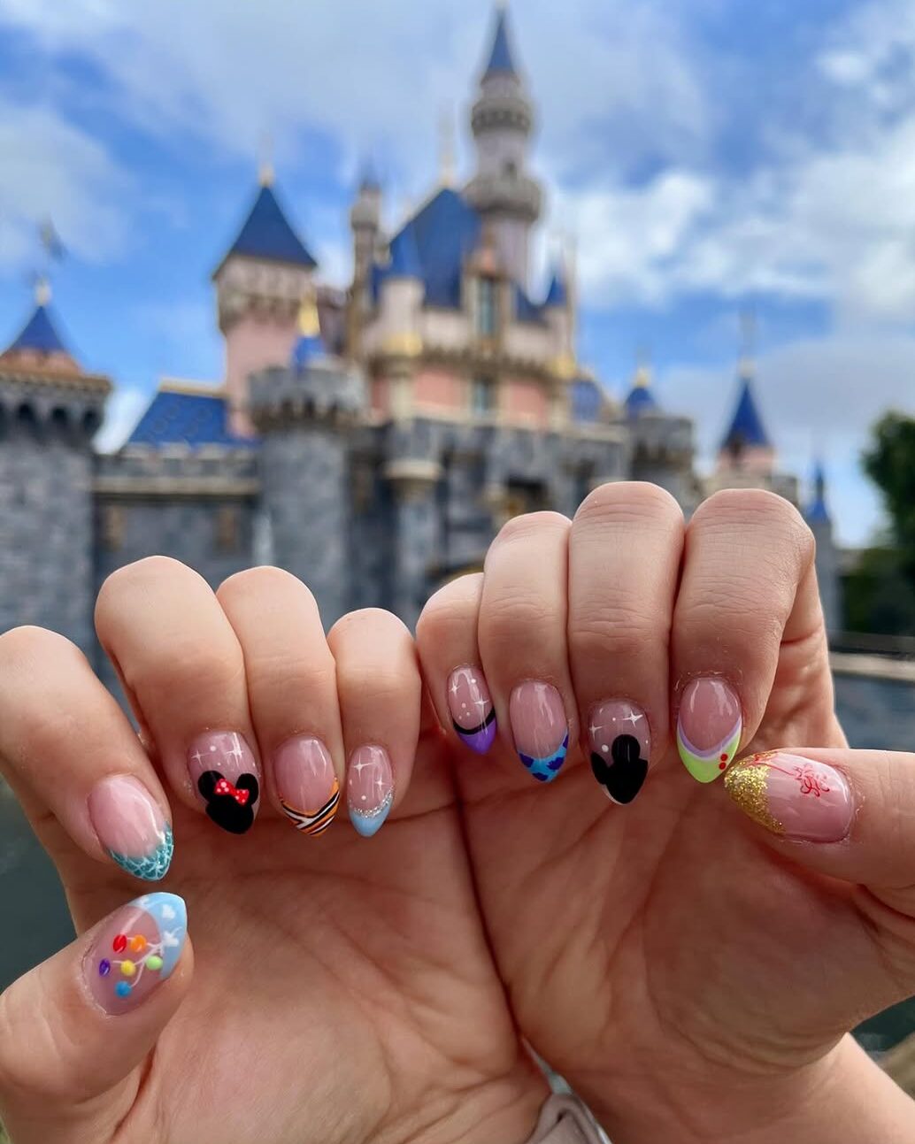 Disney Character Themed Nails That Shine