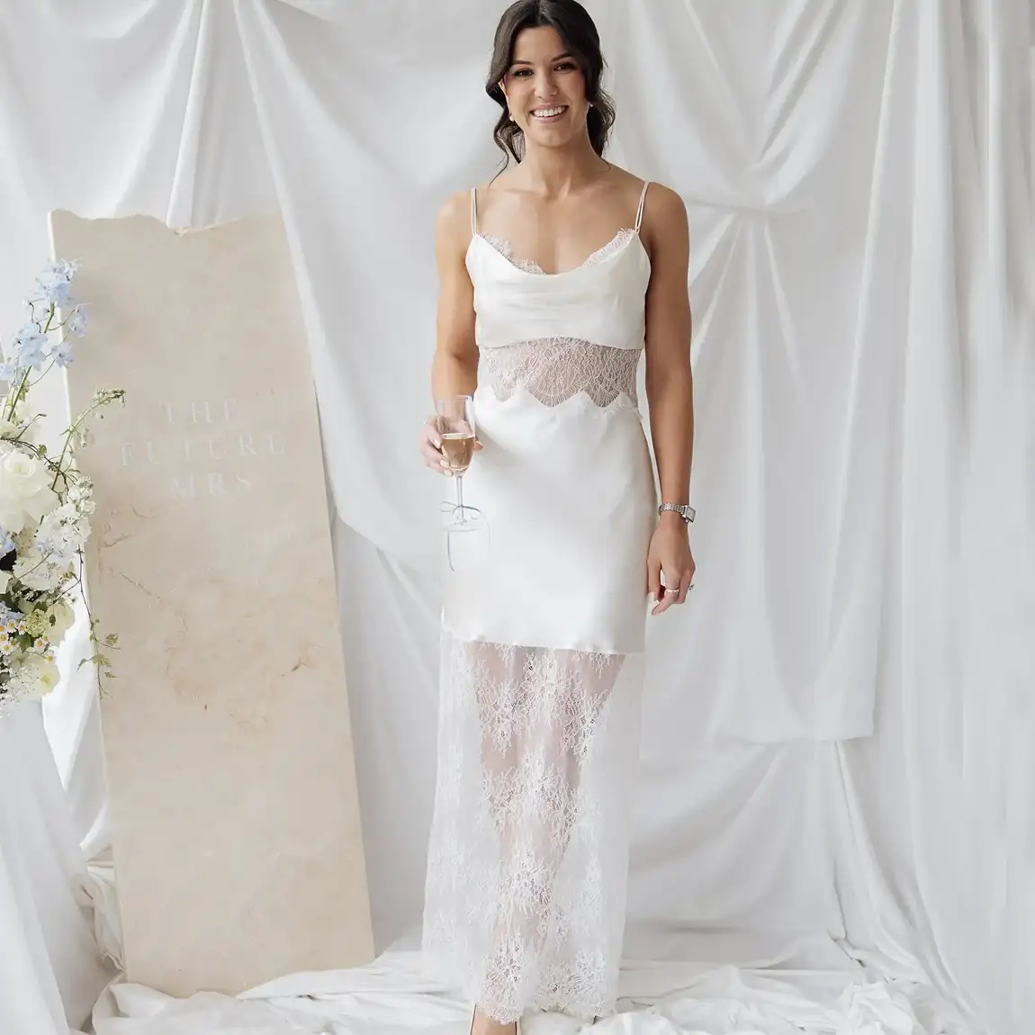 princess polly baby blue dress 22 Bridal Shower Outfits for The Bride-To-Be