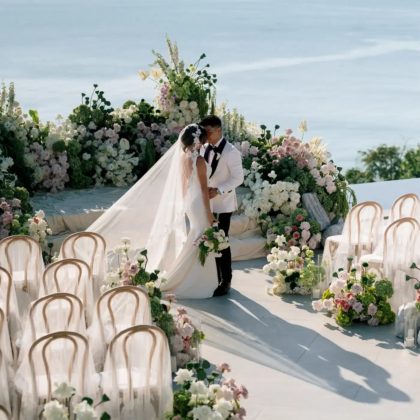 couple at wedding ceremony